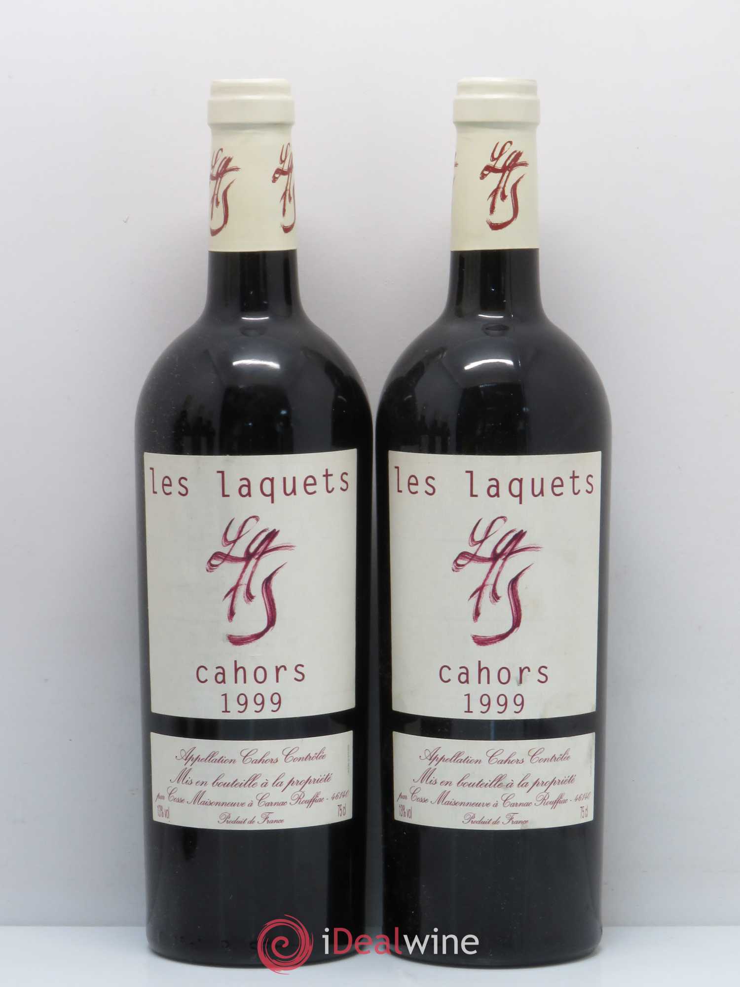 Cahors Les Laquets Cosse-Maisonneuve (Domaine) 1999 - Lot de 5 bouteilles - 2