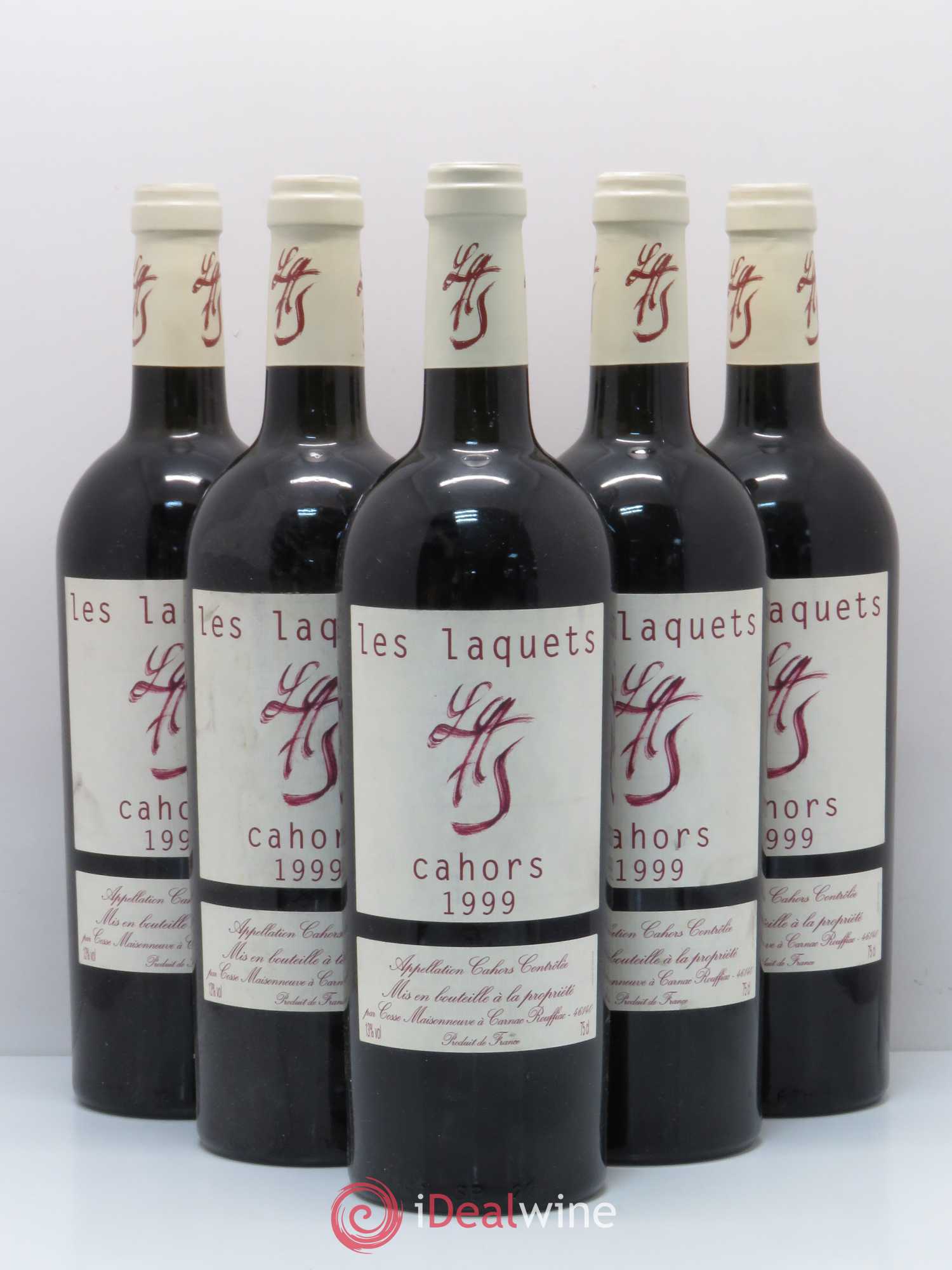 Cahors Les Laquets Cosse-Maisonneuve (Domaine) 1999 - Lot de 5 bouteilles - 0