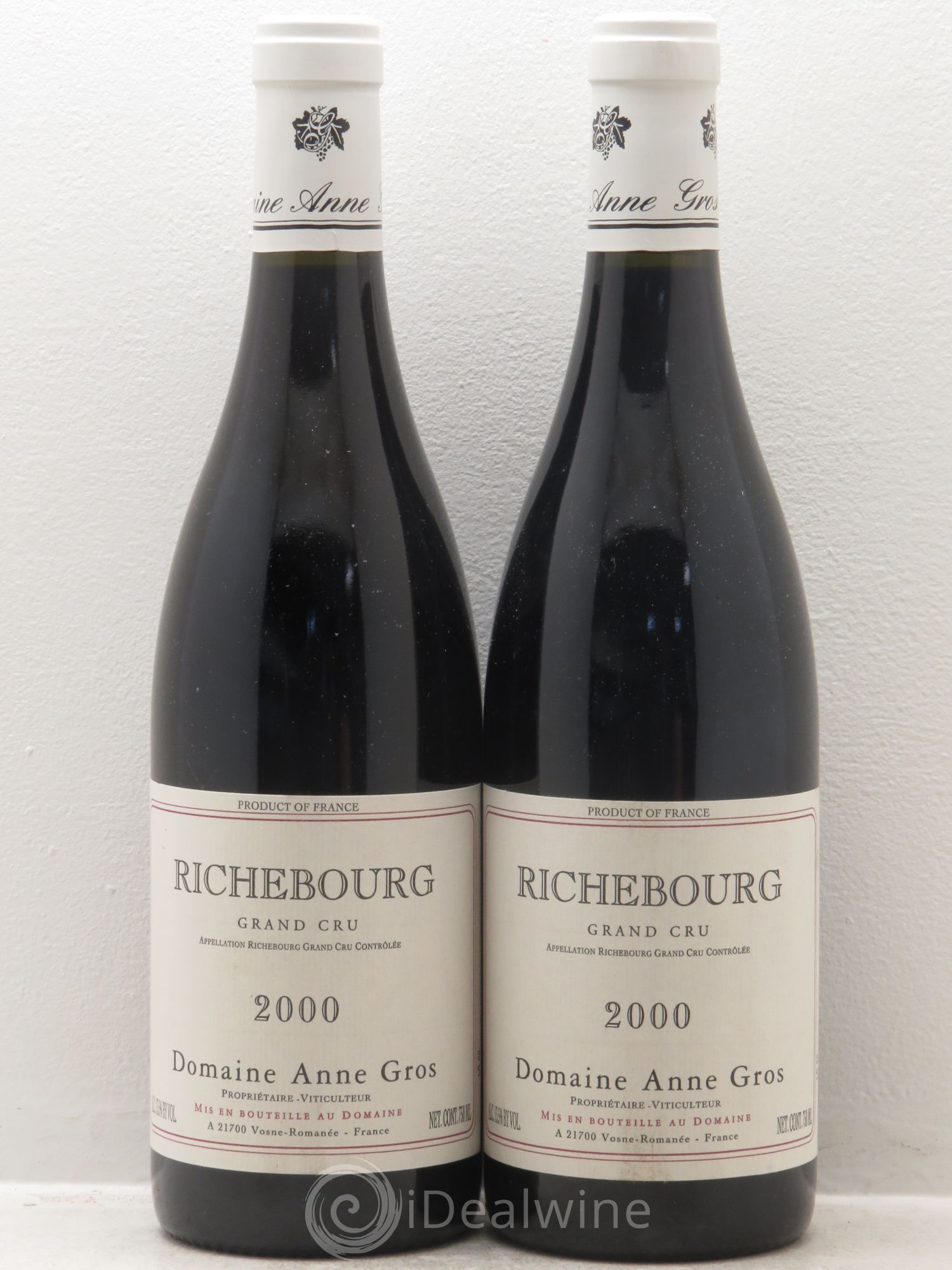 Richebourg Grand Cru Anne Gros 2000 - Posten von 2 Flaschen - 0