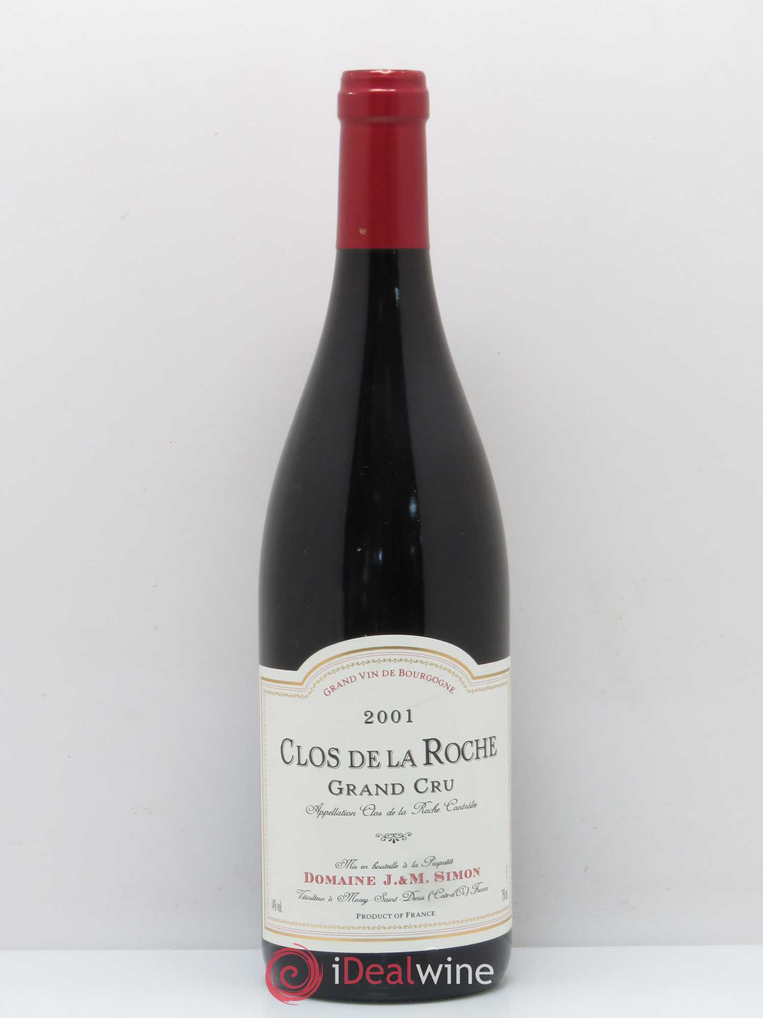 Clos de la Roche Grand Cru Simon 2001 - Posten von 1 Flasche - 0