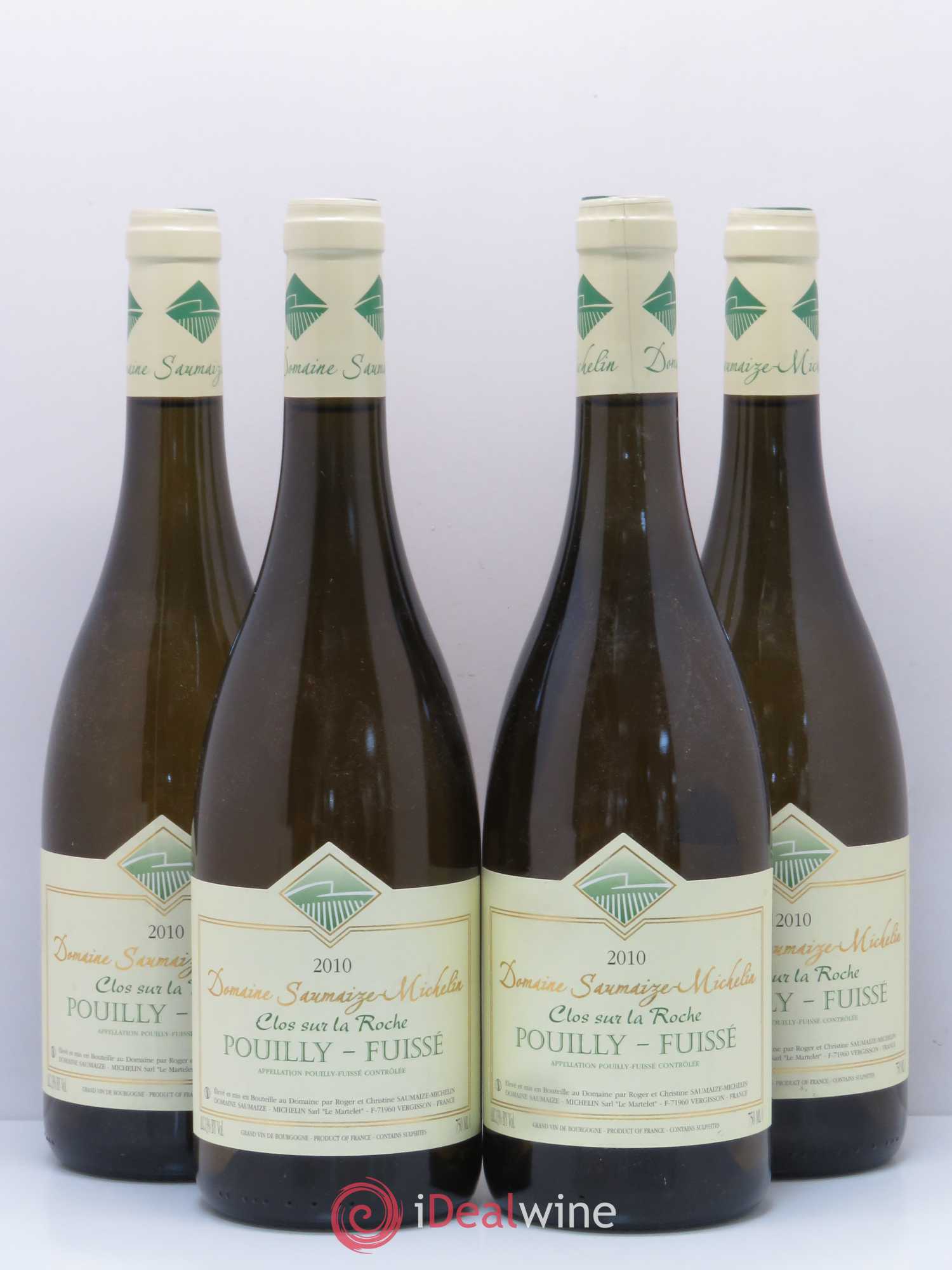 Pouilly-Fuissé Clos sur la Roche Saumaize Michelin 2010 - Posten von 4 Flaschen - 0