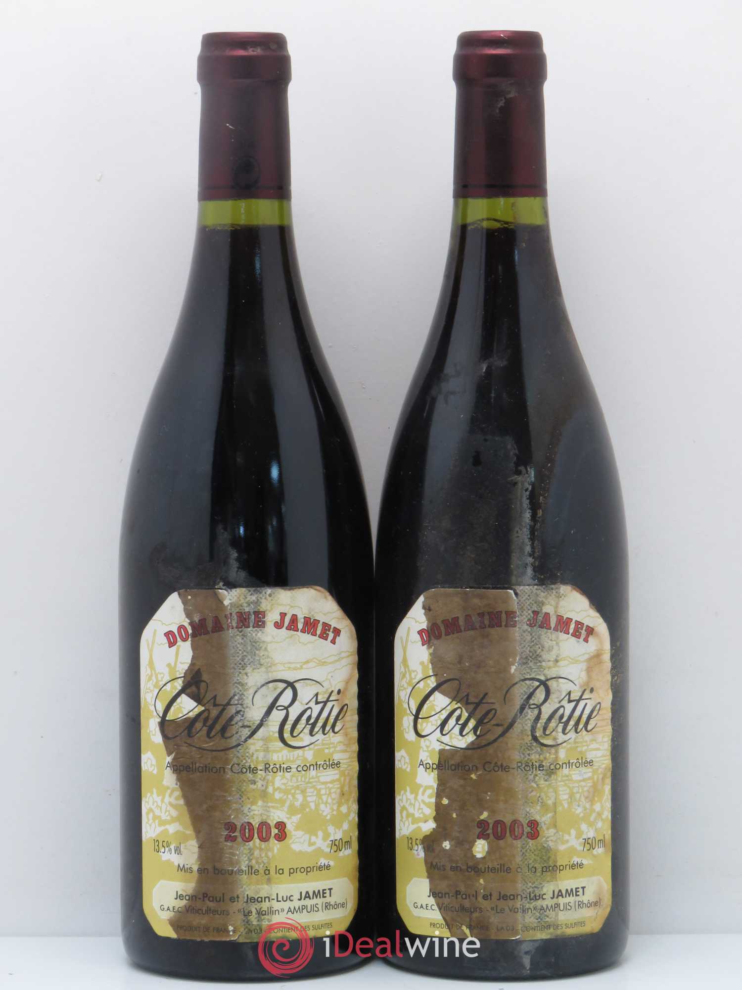 Côte-Rôtie Jamet (Domaine) 2003 - Lot de 2 bouteilles - 0