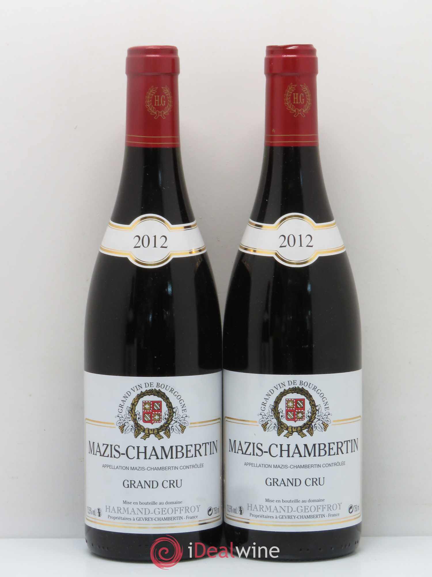 Mazis-Chambertin Grand Cru Harmand-Geoffroy (Domaine) 2012 - Lot de 2 bouteilles - 0