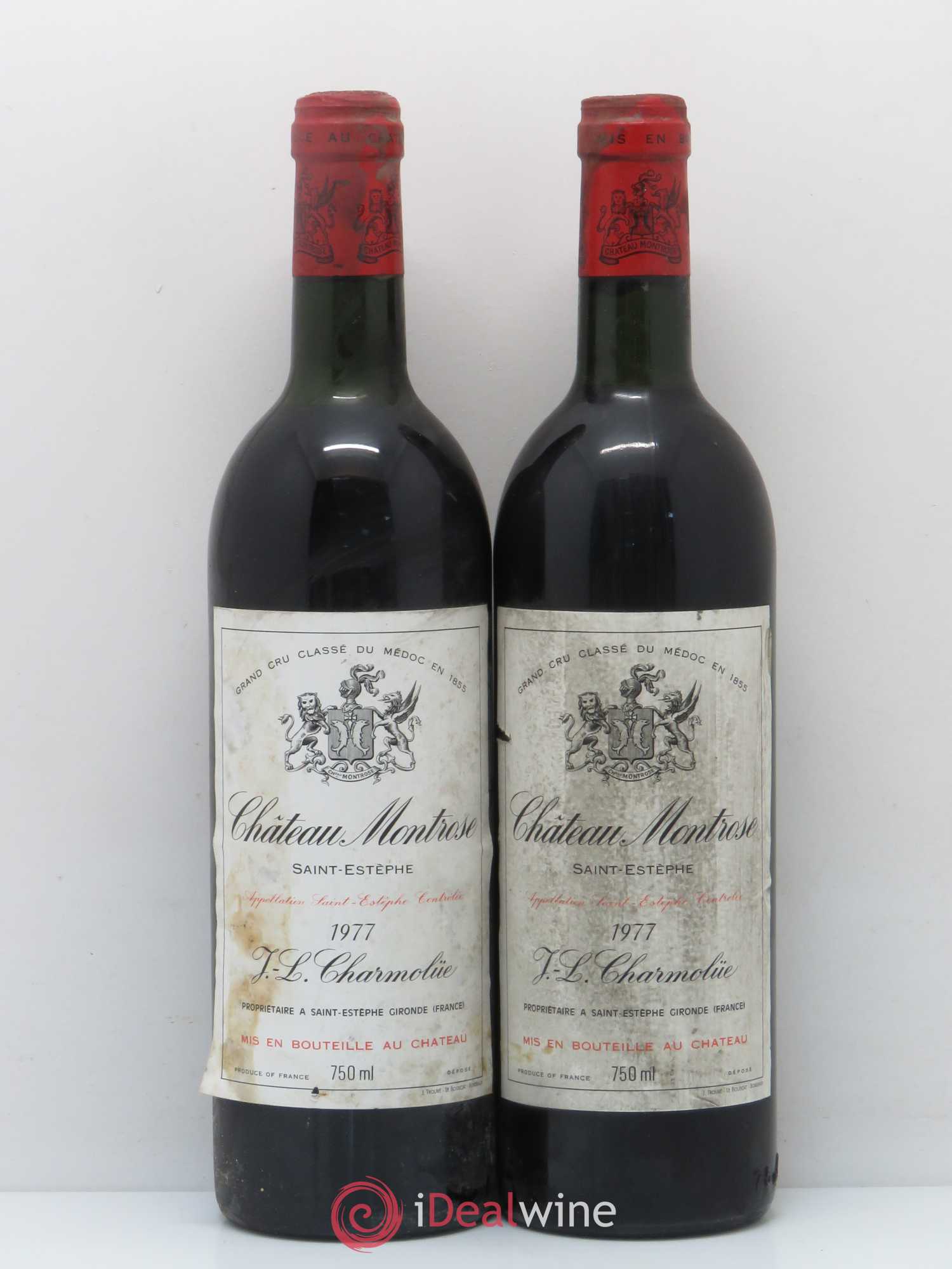 Château Montrose 2ème Grand Cru Classé 1977 - Lot de 2 bouteilles - 0