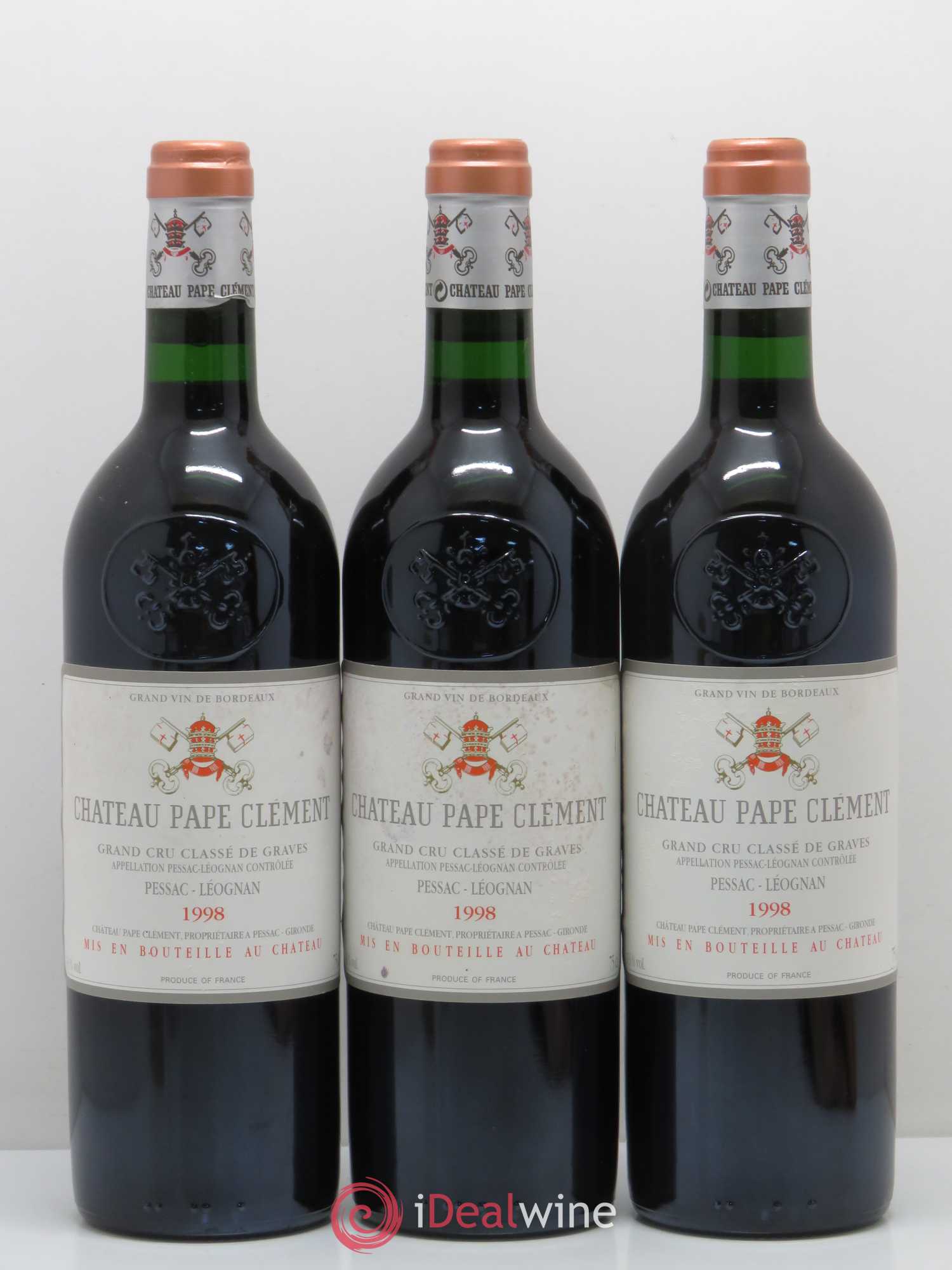 Château Pape Clément Cru Classé de Graves 1998 - Lot de 12 bouteilles - 3