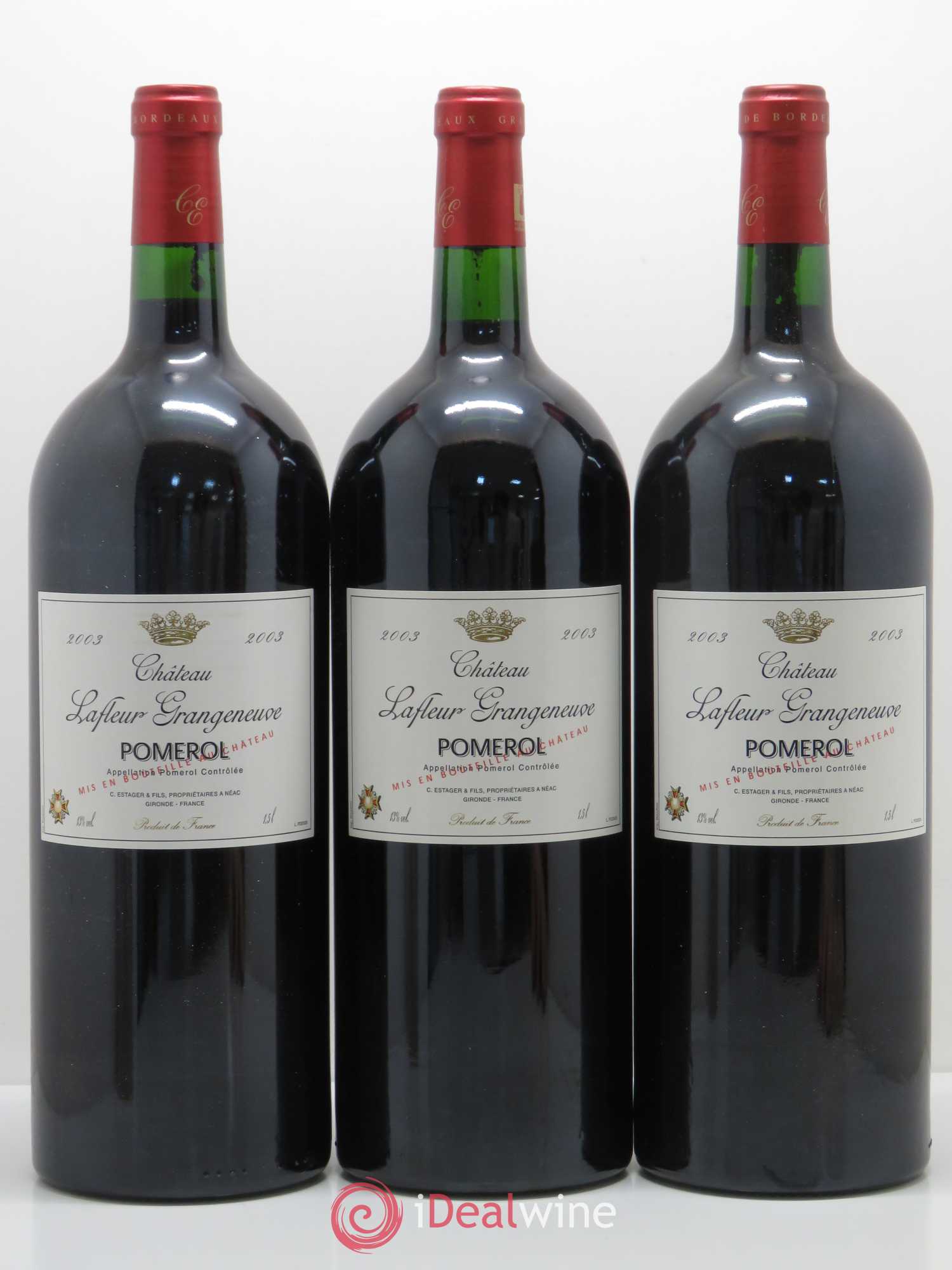 Pomerol Château Lafleur Grangeneuve 2003 - Lot de 3 magnums - 0