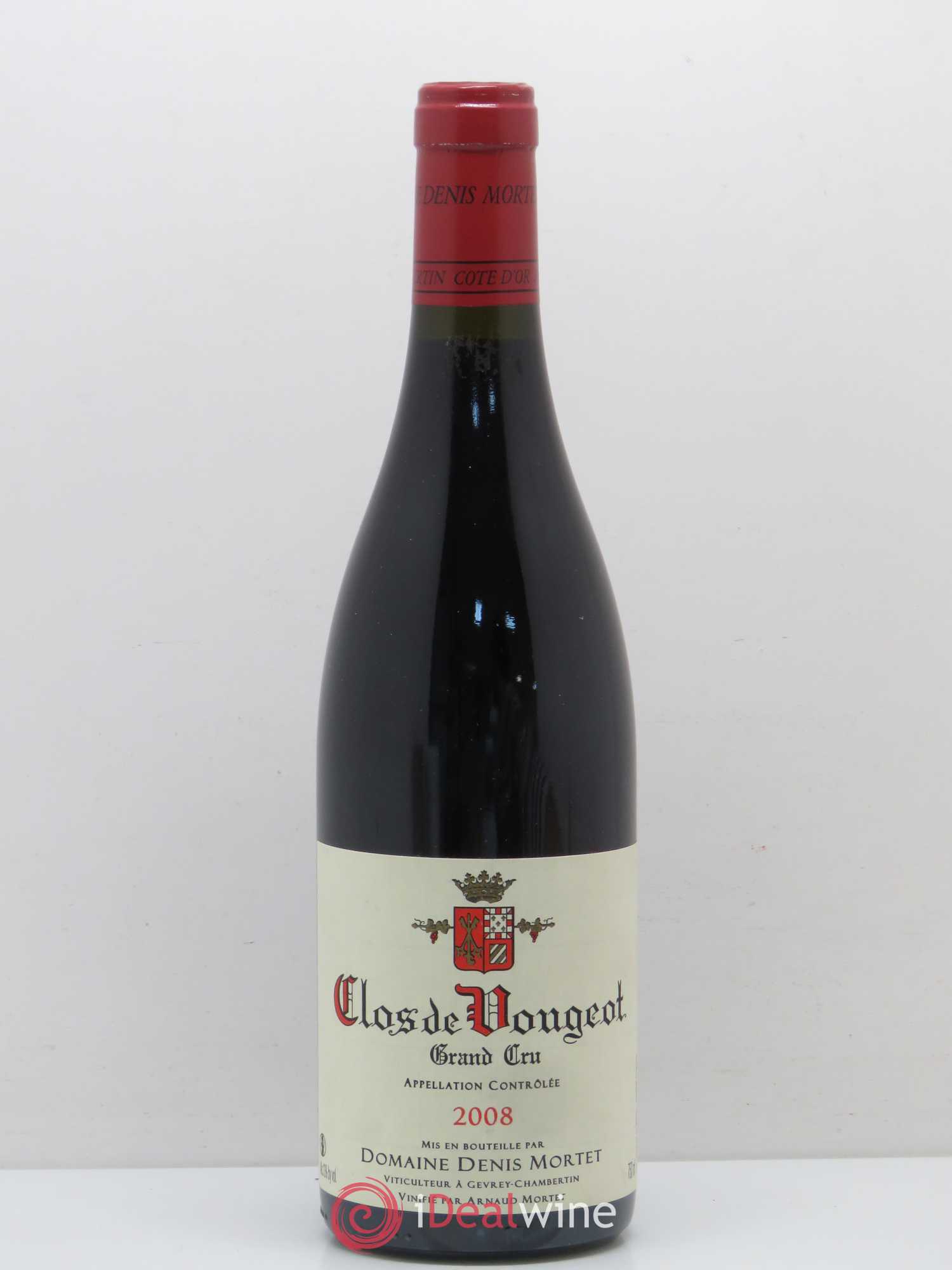 Clos de Vougeot Grand Cru Denis Mortet (Domaine) 2008 - Lot de 1 bouteille - 0