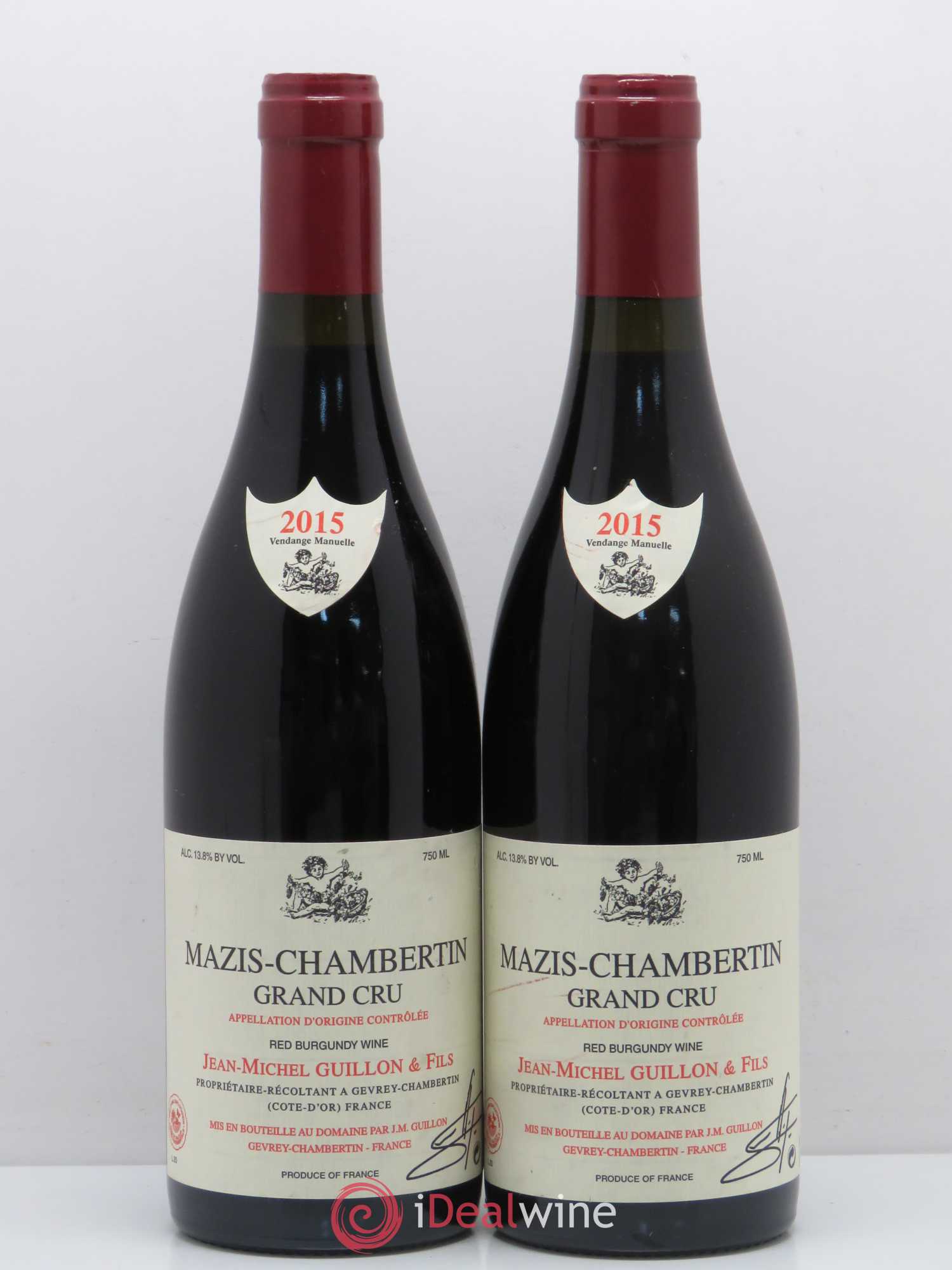 Mazis-Chambertin Grand Cru Jean Michel Guillon 2015 - Lot de 2 bouteilles - 0