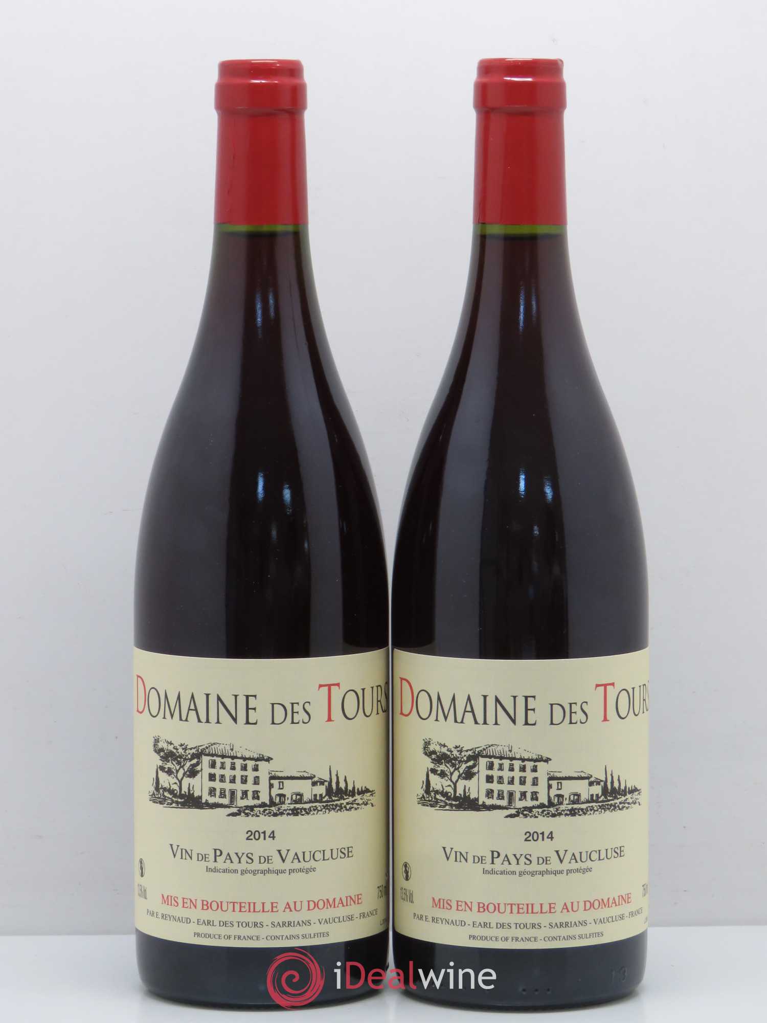 Vaucluse (Vin de Pays de Vaucluse) Domaine des Tours Emmanuel Reynaud 2014 - Lot de 2 bouteilles - 0