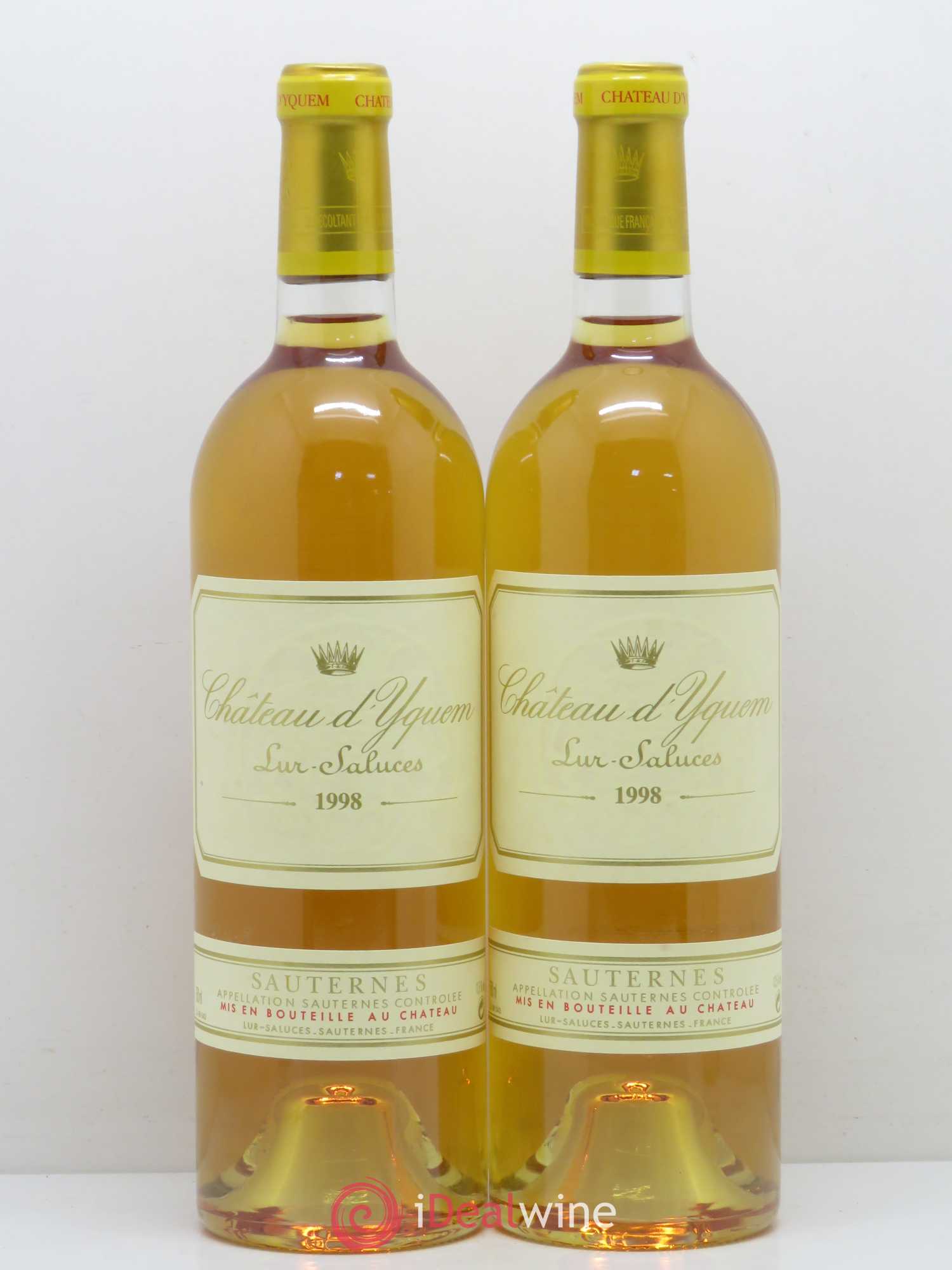 Château d' Yquem 1er Cru Classé Supérieur 1998 - Lotto di 2 bottiglie - 0