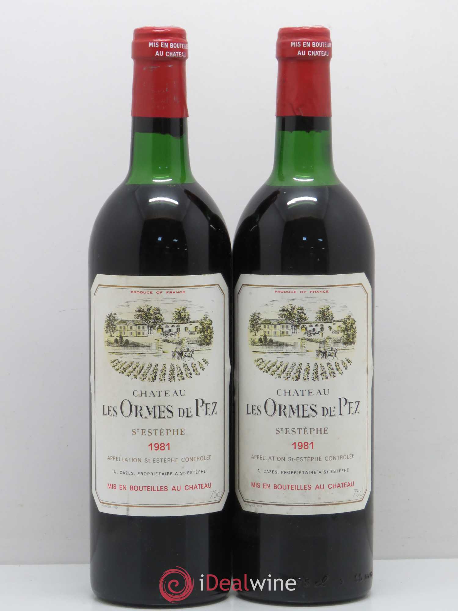 Château les Ormes de Pez 1981 - Lot de 2 bouteilles - 0
