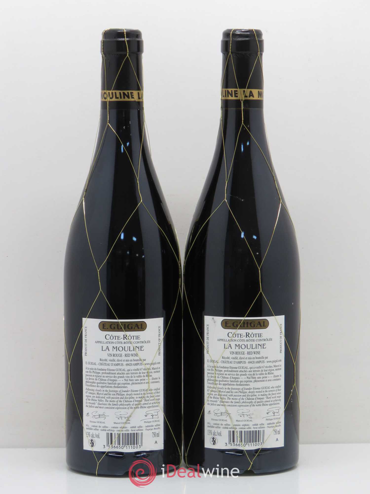 Côte-Rôtie La Mouline Guigal 2007 - Lot de 2 bouteilles - 1