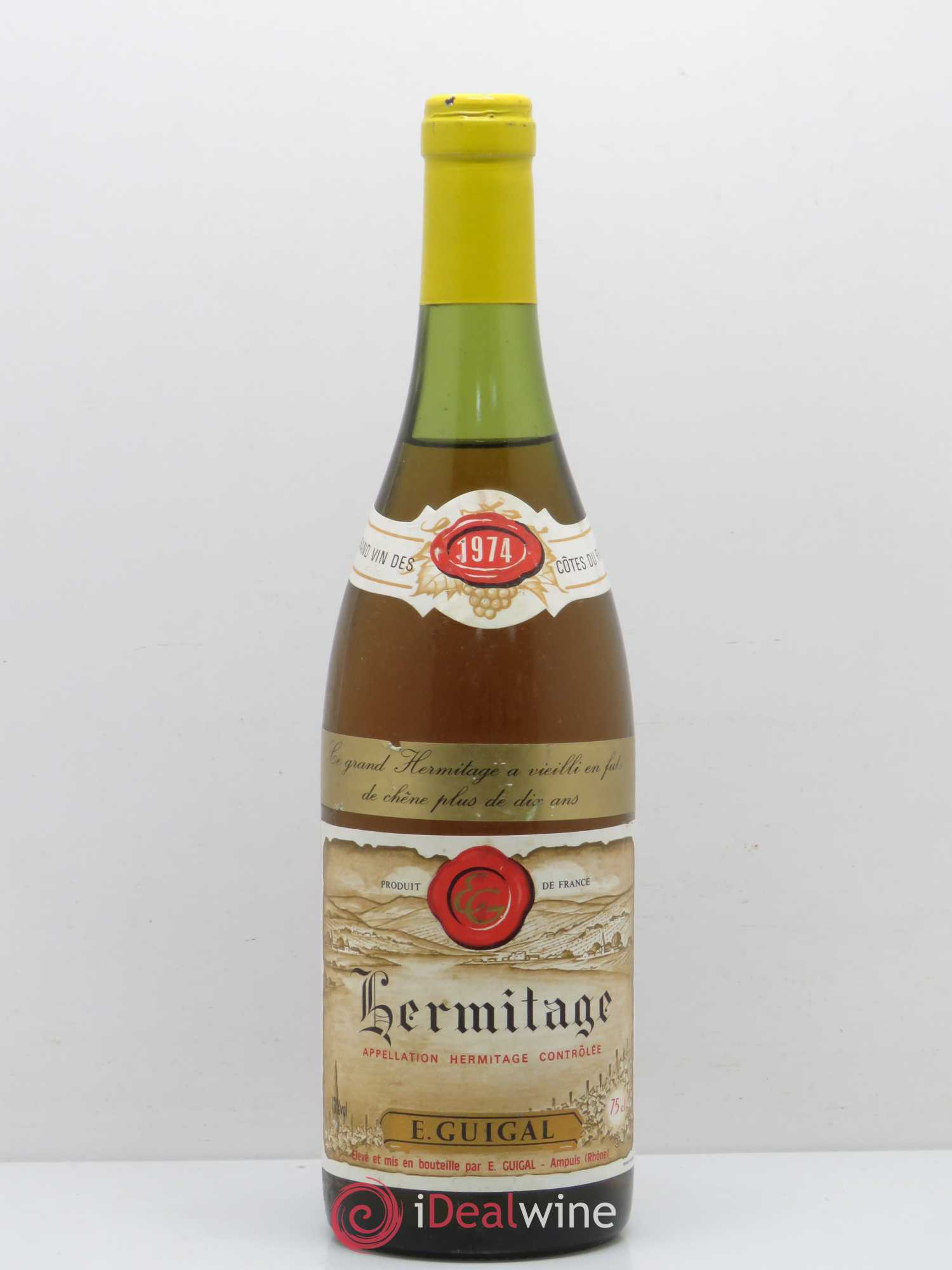 Hermitage Guigal Vieilli en fût de chêne plus de 10 ans 1974 - Posten von 1 Flasche - 0