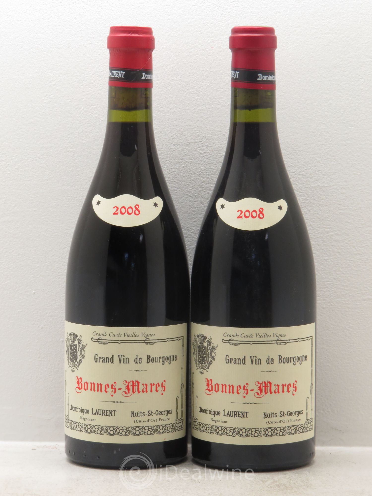 Bonnes-Mares Grand Cru Dominique Laurent 2008 - Lot de 2 bouteilles - 0