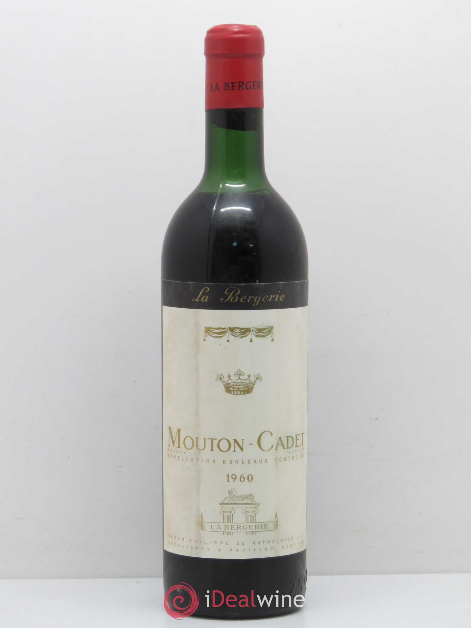 Château Mouton Cadet 1960 - Lot de 1 bouteille - 0