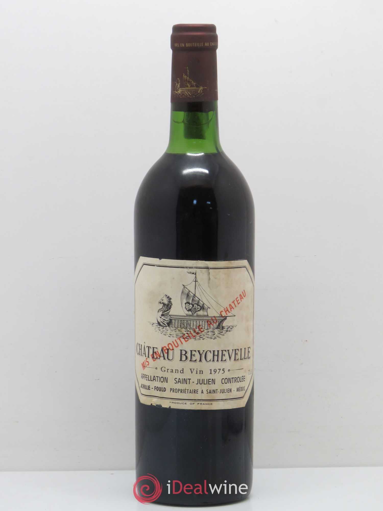 Château Beychevelle 4ème Grand Cru Classé 1975 - Lot de 1 bouteille - 0