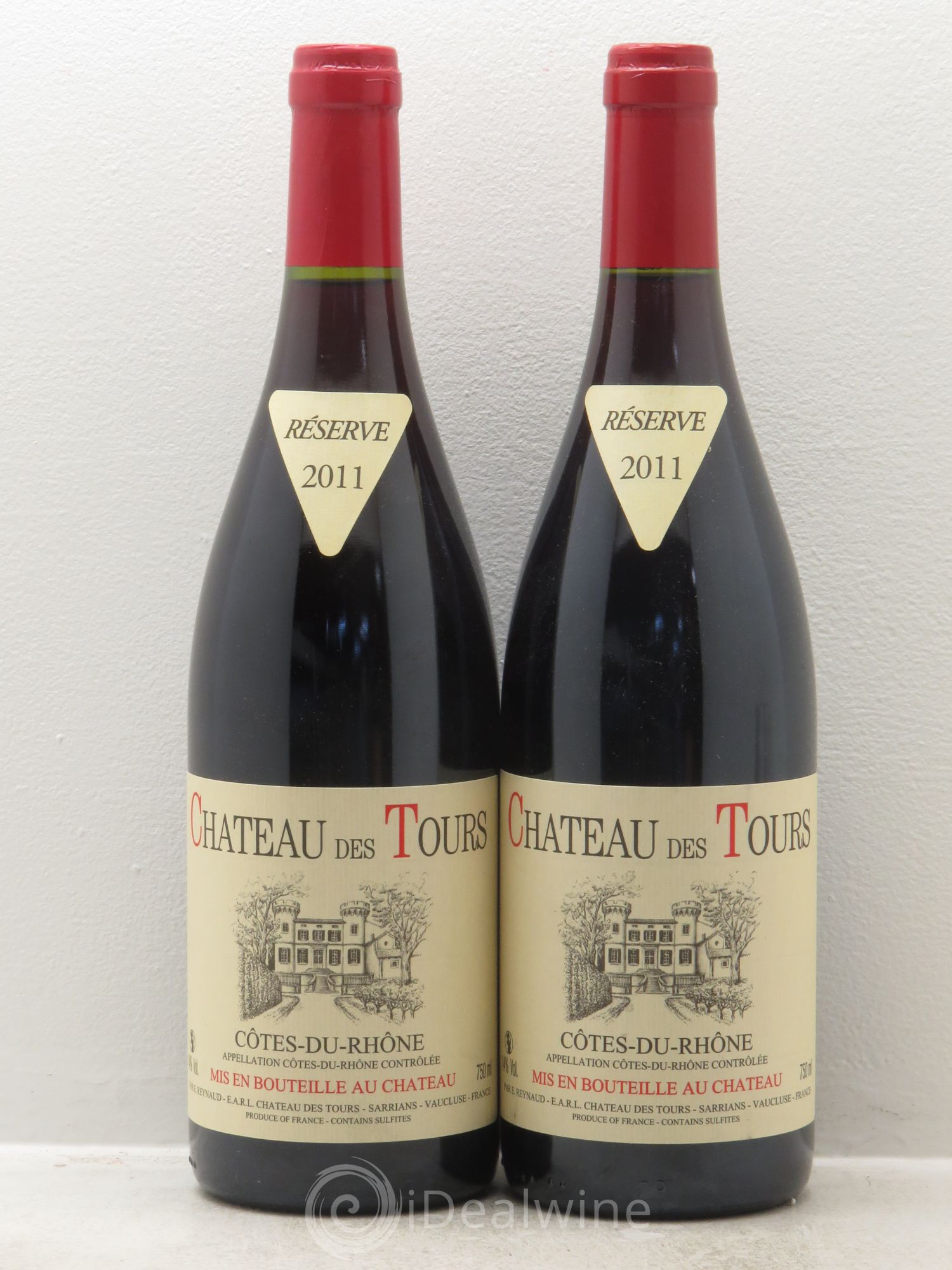 Côtes-du-Rhône Château des Tours Emmanuel Reynaud 2011 - Lot de 2 bouteilles - 0
