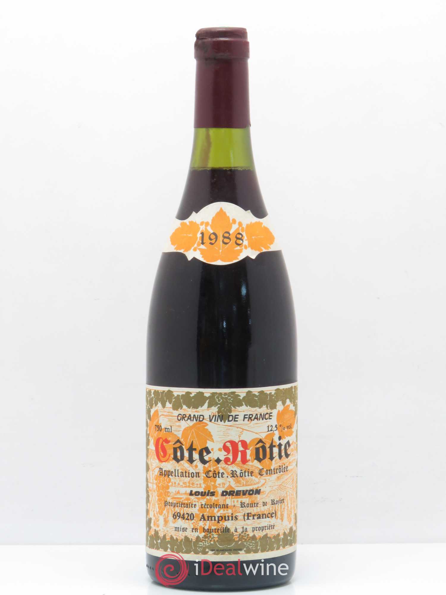 Côte-Rôtie Drevon 1988 - Lot de 1 bouteille - 0