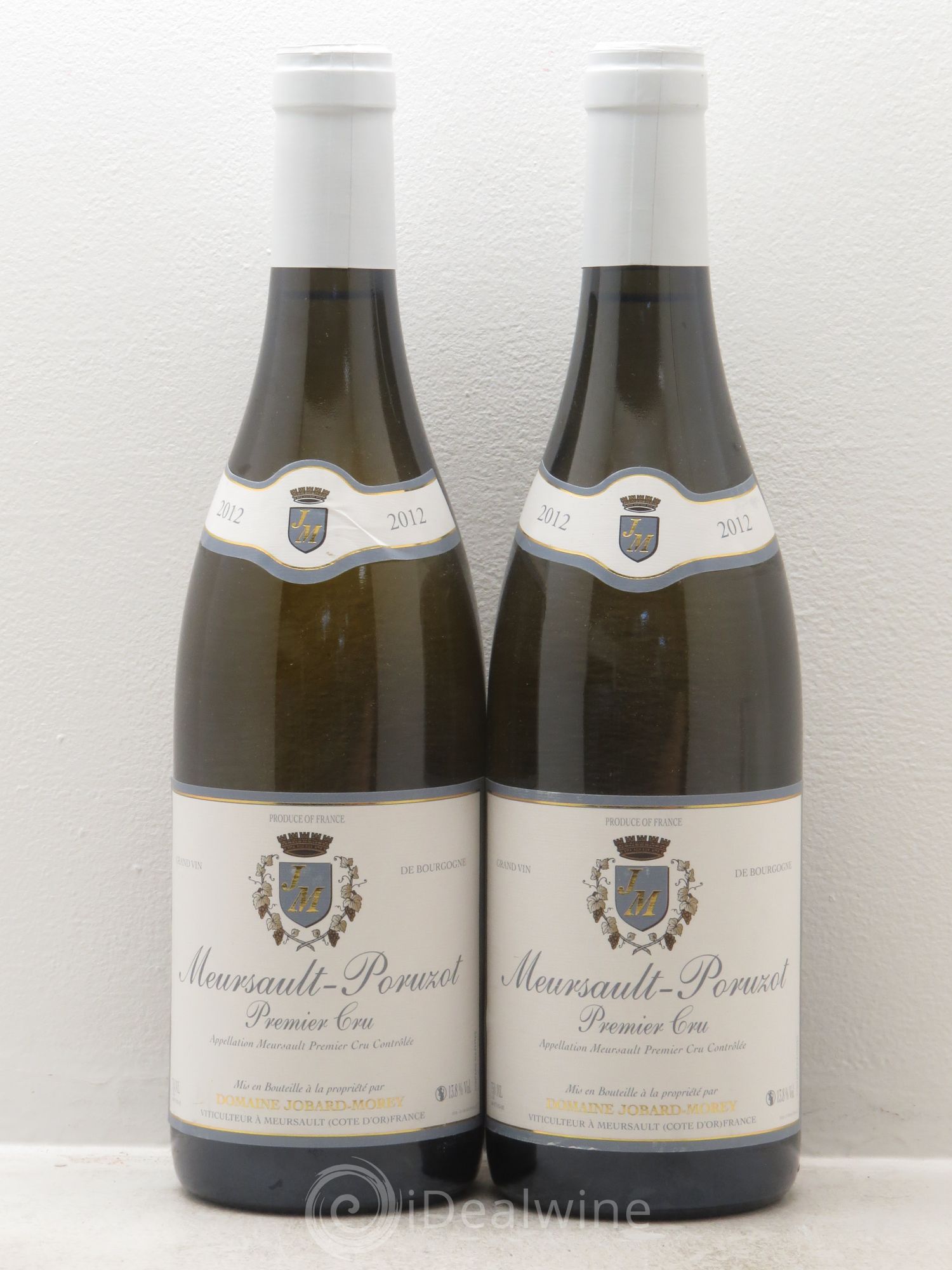 Meursault 1er Cru Domaine Jobard Morey 2012 - Posten von 2 Flaschen - 0