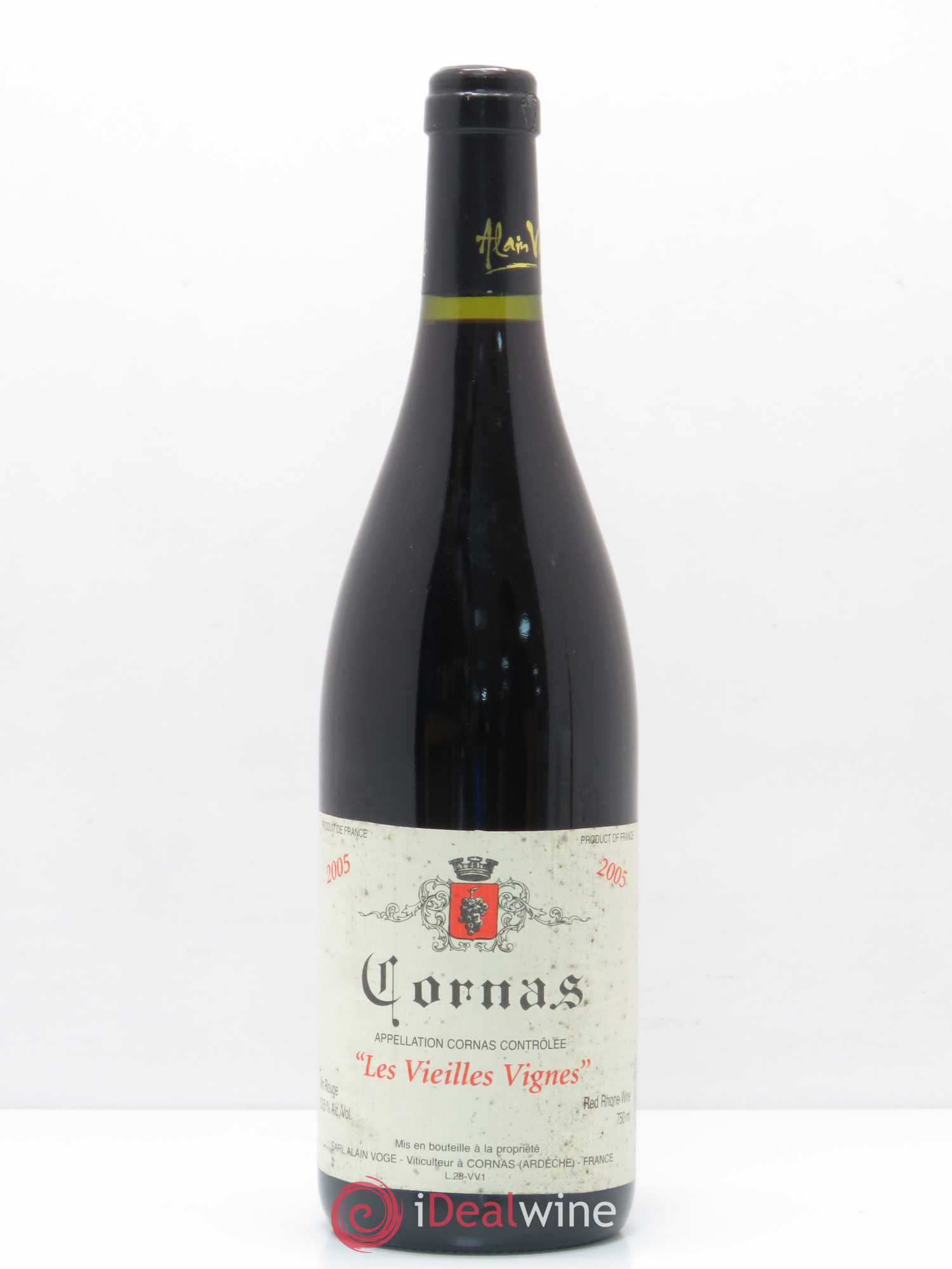 Cornas Les Vieilles Vignes Alain Voge (Domaine) 2005 - Lot de 1 bouteille - 0