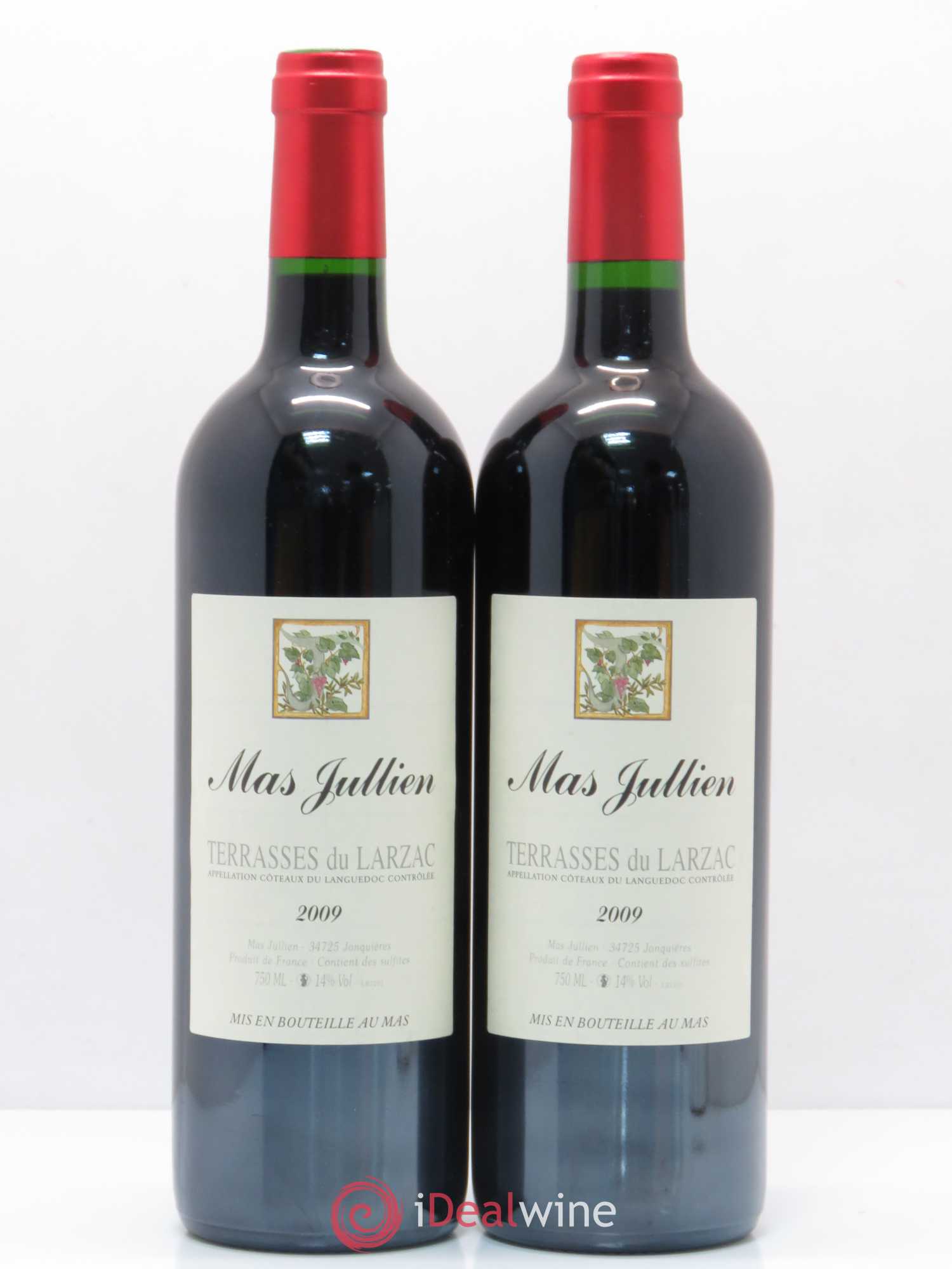 Terrasses du Larzac Mas Jullien Olivier Jullien 2009 - Lot de 2 bouteilles - 0