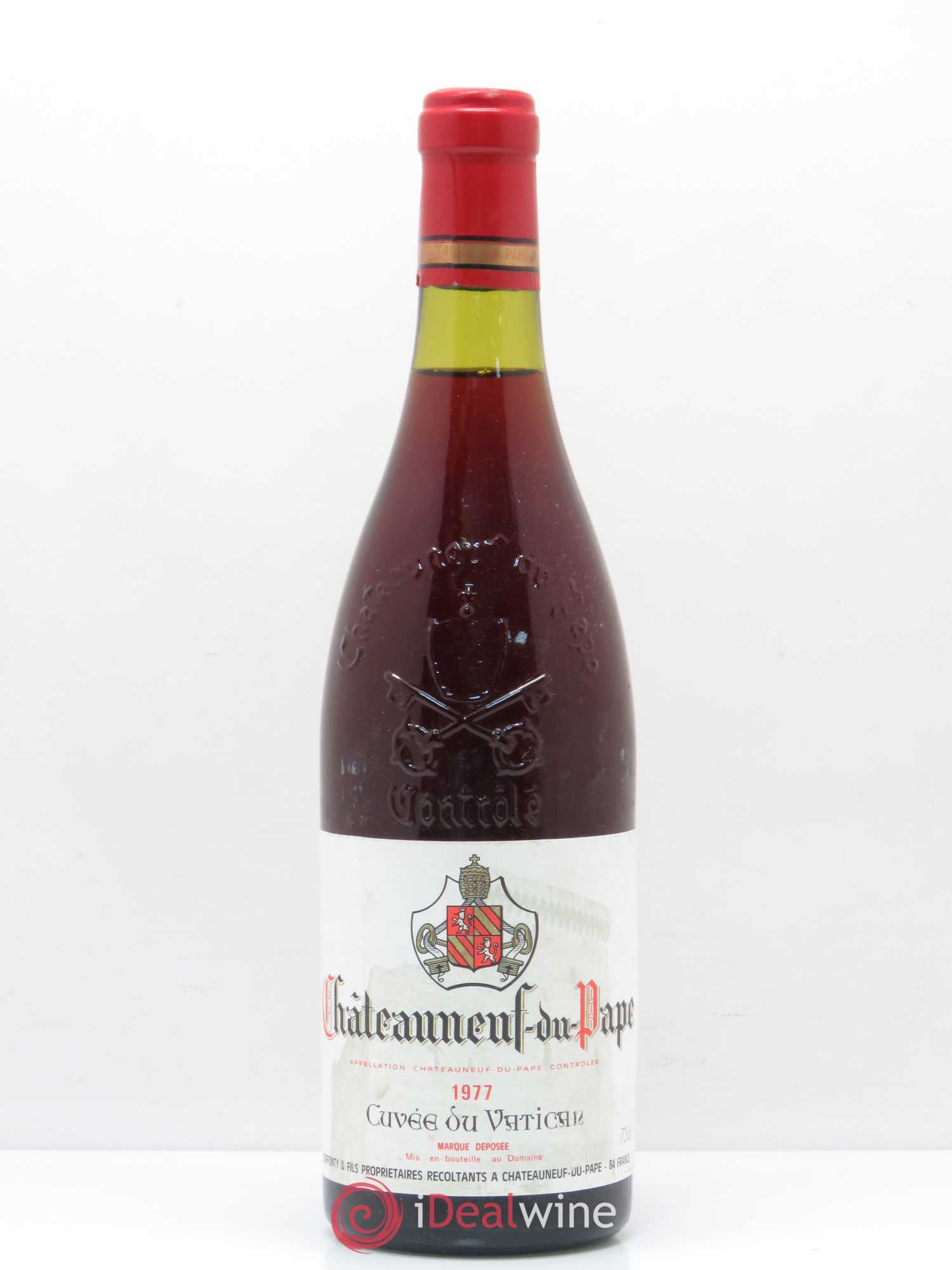 Châteauneuf-du-Pape Cuvée Vatican Diffonty 1977 - Lot de 1 bouteille - 0