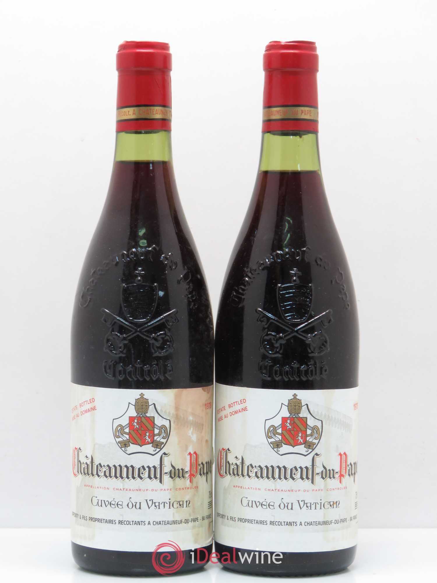 Châteauneuf-du-Pape Cuvée Vatican Diffonty 1978 - Posten von 2 Flaschen - 0