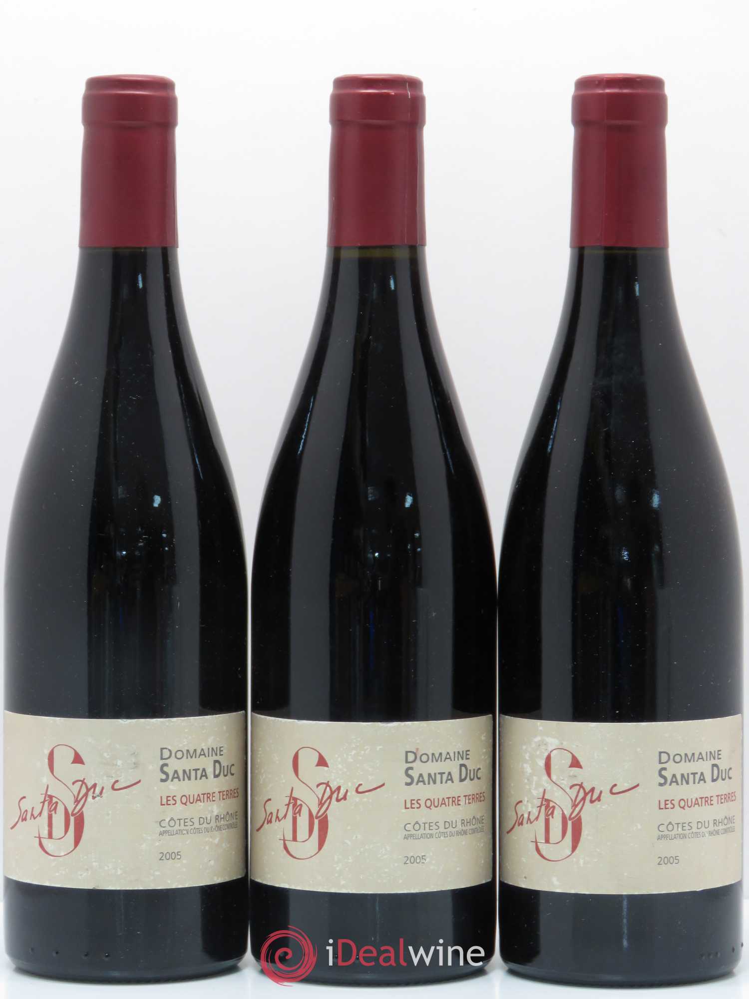 Côtes-du-Rhône Les Quatre Terres Domaine Santa Duc 2005 - Posten von 3 Flaschen - 0