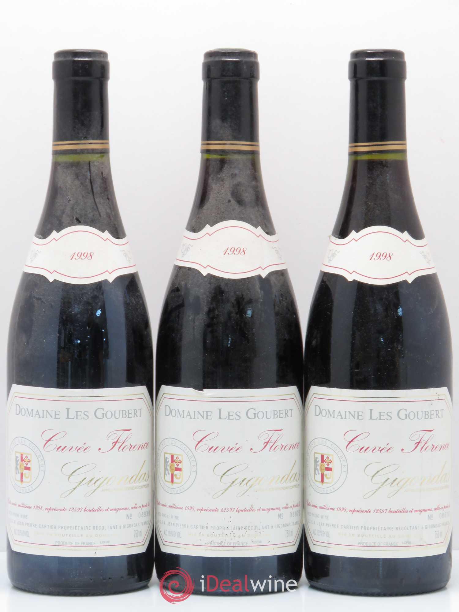 Gigondas Cuvée Florence Les Goubert (Domaine) 1998 - Lot de 3 bouteilles - 0