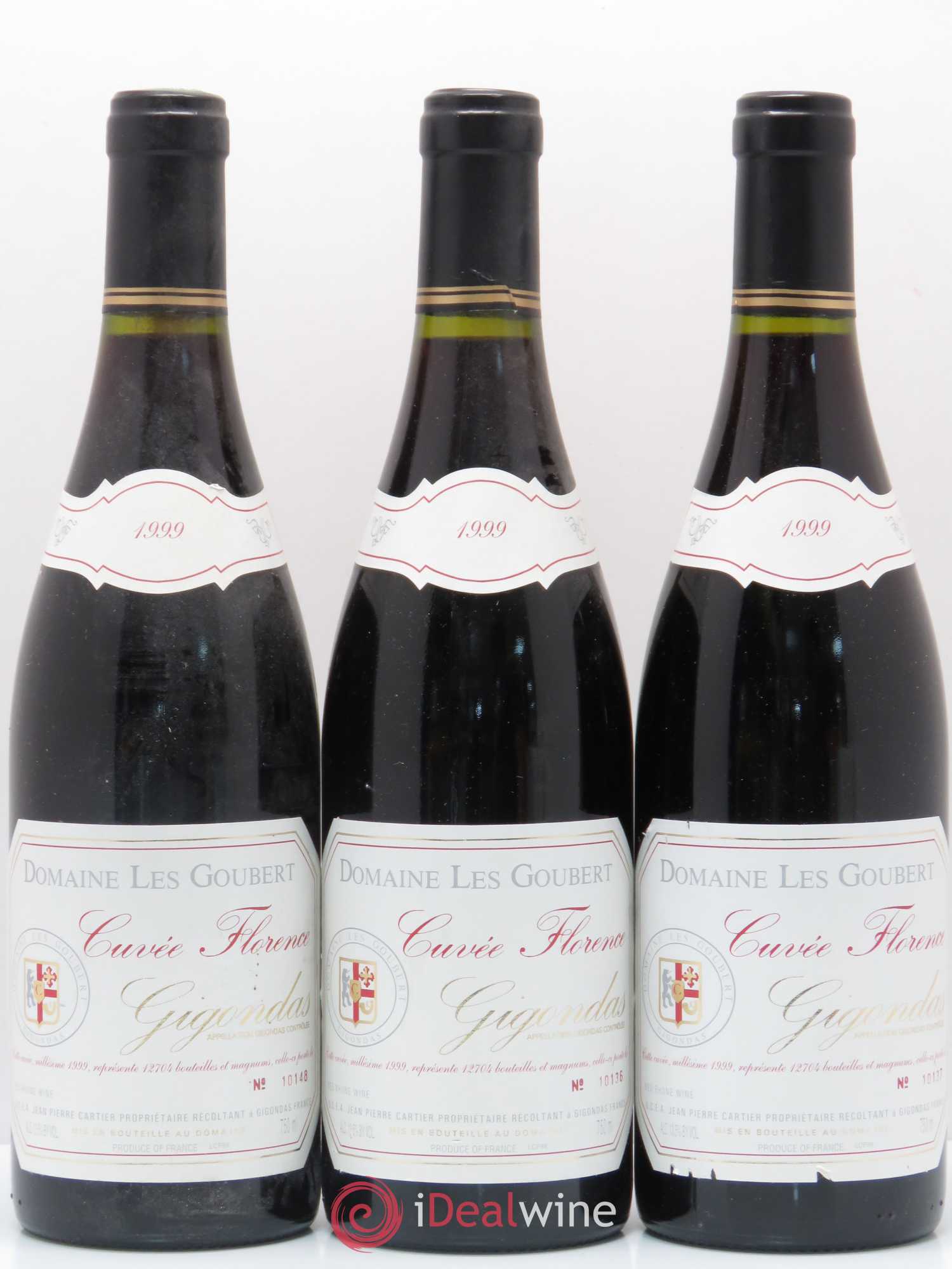 Gigondas Cuvée Florence Les Goubert (Domaine) 1999 - Lot de 3 bouteilles - 0