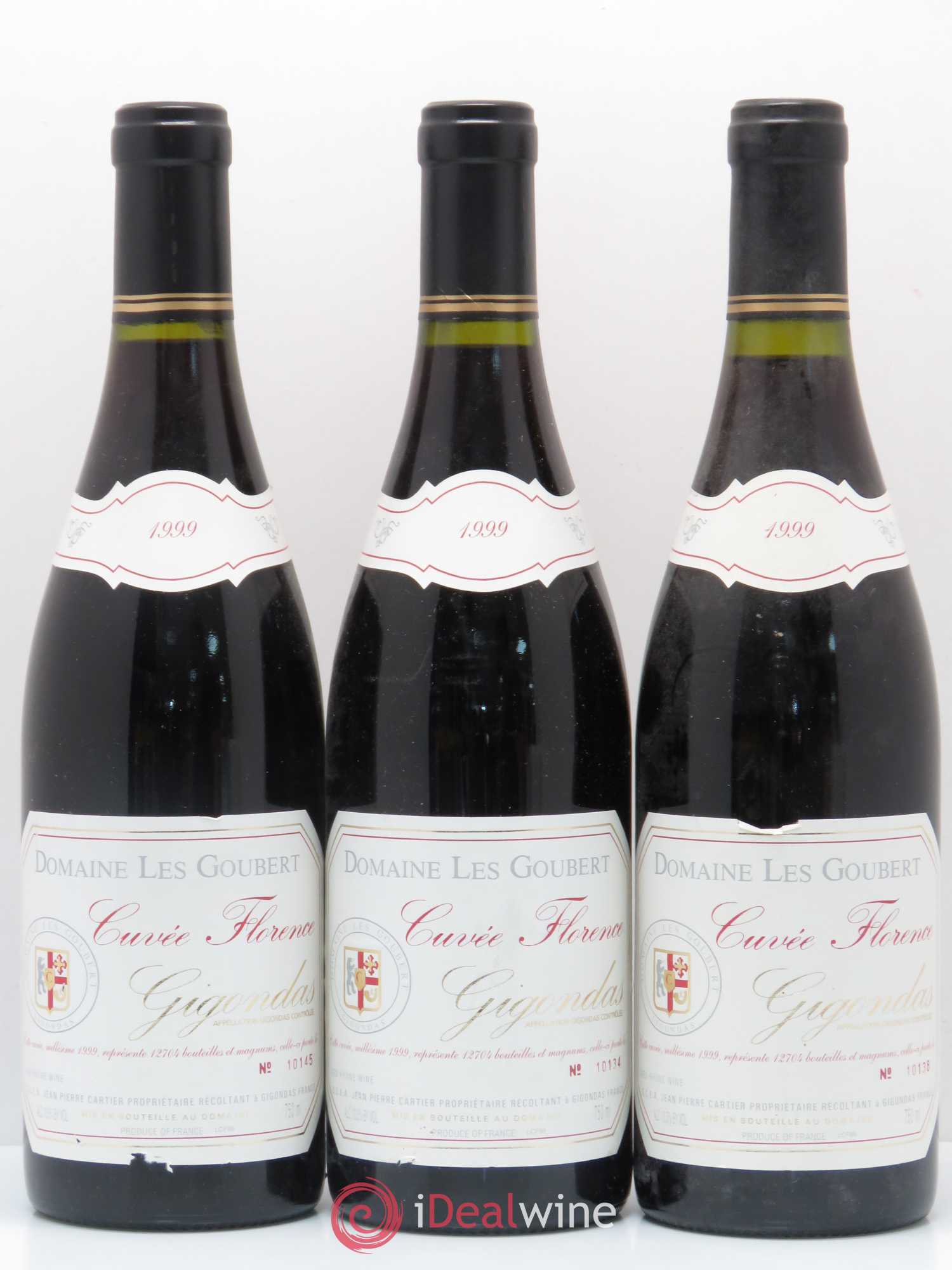 Gigondas Cuvée Florence Les Goubert (Domaine) 1999 - Lot de 3 bouteilles - 0
