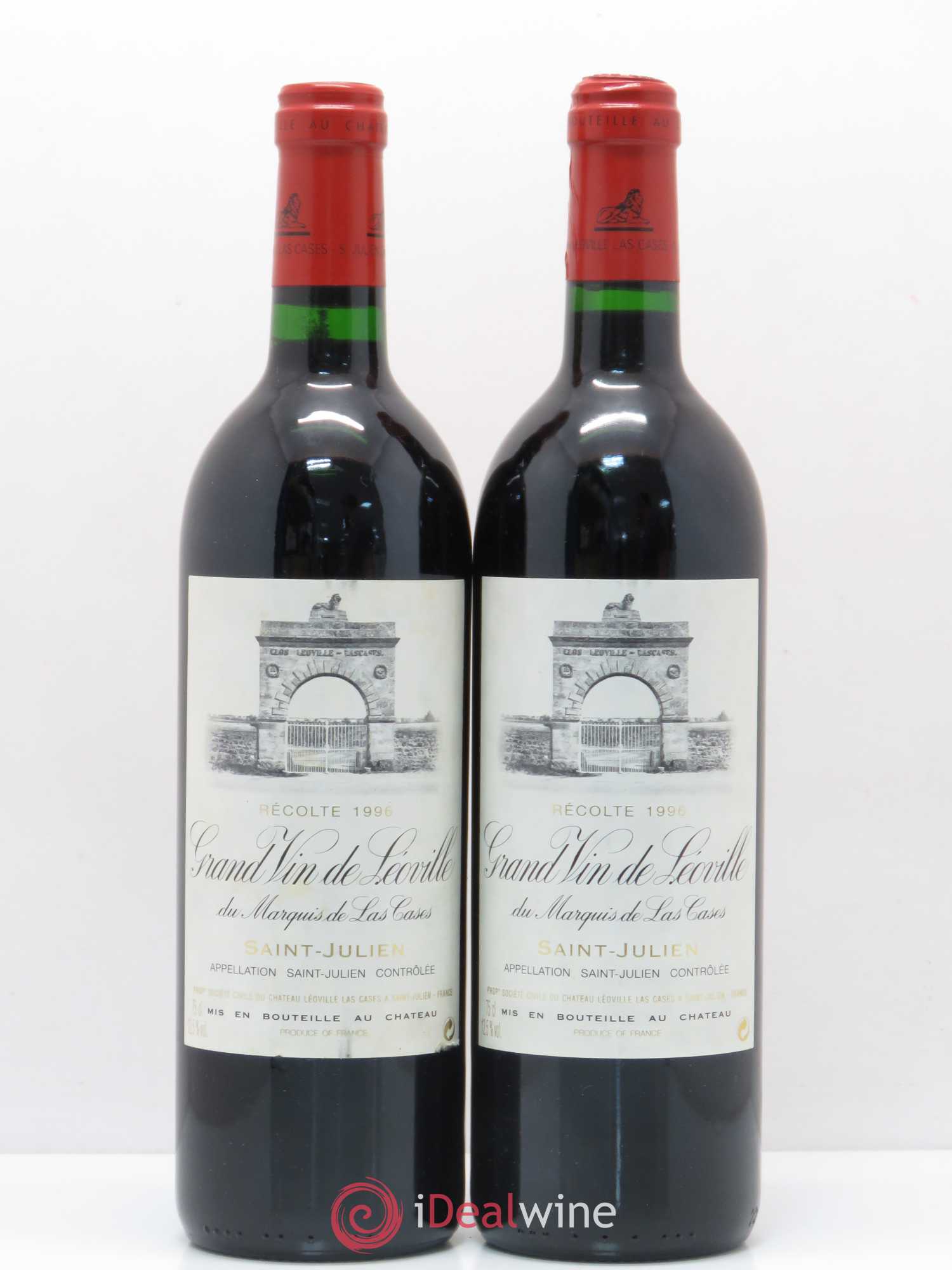 Château Léoville Las Cases 2ème Grand Cru Classé 1996 - Lot de 2 bouteilles - 0