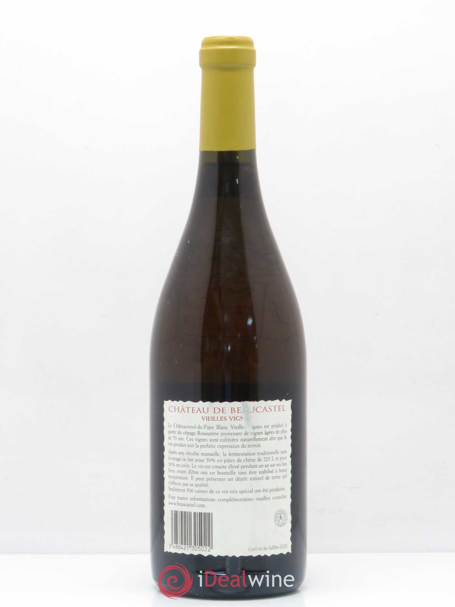 Châteauneuf-du-Pape Château de Beaucastel Vieilles vignes Roussanne Famille Perrin 2005 - Lot de 1 bouteille - 1