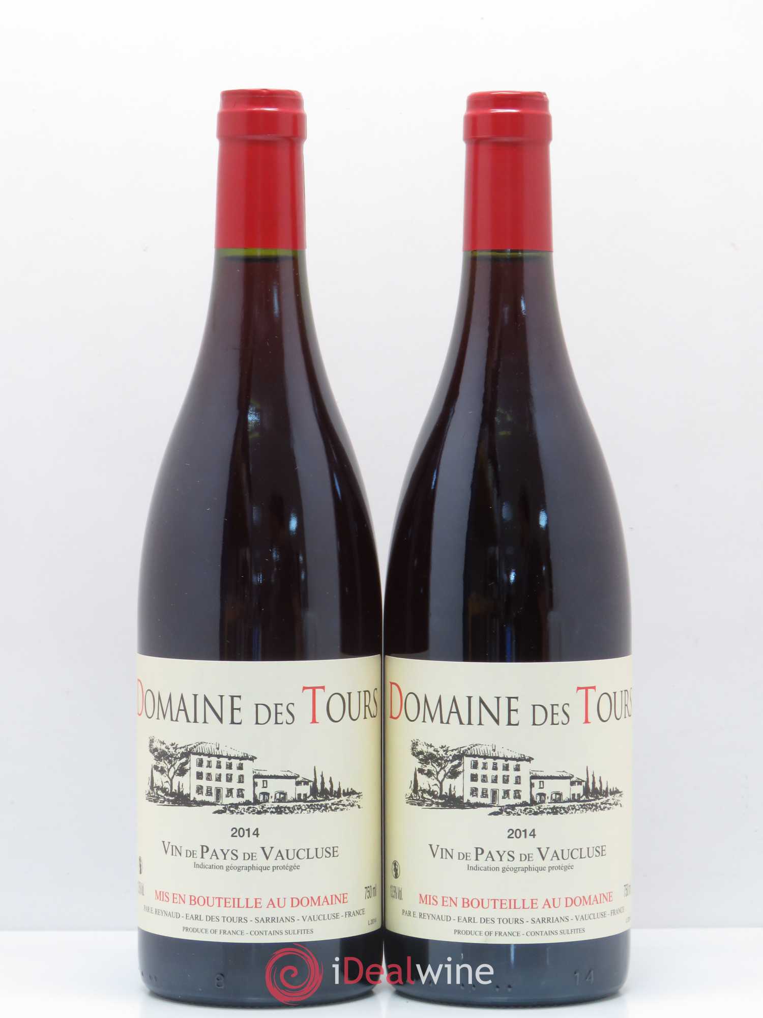 Vaucluse (Vin de Pays de Vaucluse) Domaine des Tours Emmanuel Reynaud 2014 - Lot de 2 bouteilles - 0