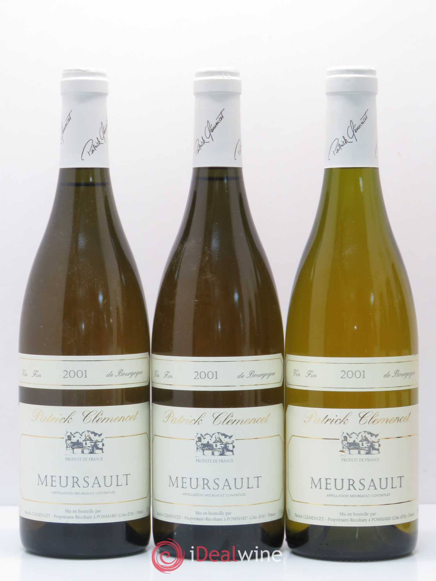 Meursault Patrick Clémencet 2001 - Lot de 6 bouteilles - 1
