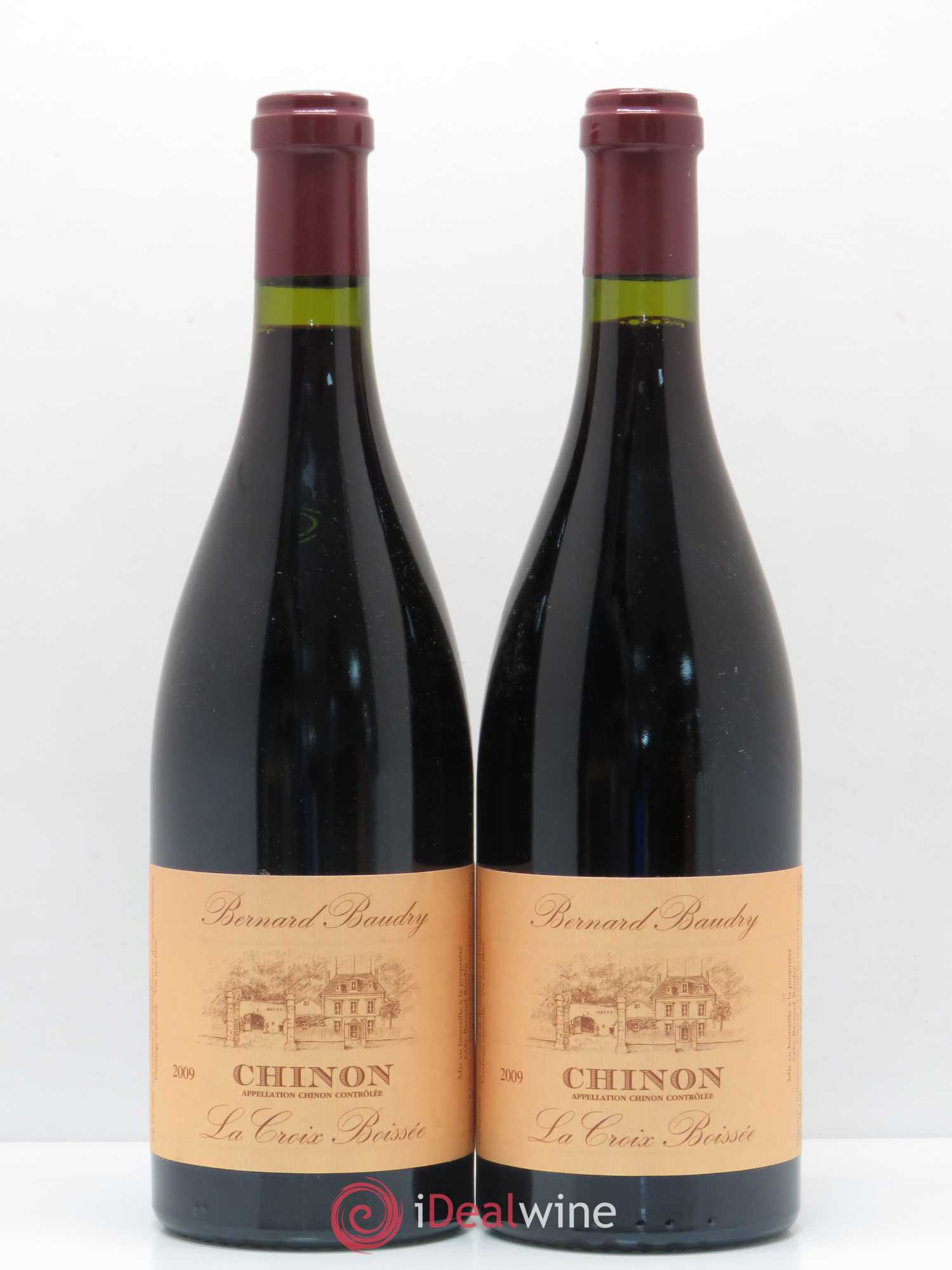 Chinon La Croix Boissée Bernard Baudry 2009 - Lot de 2 bouteilles - 0