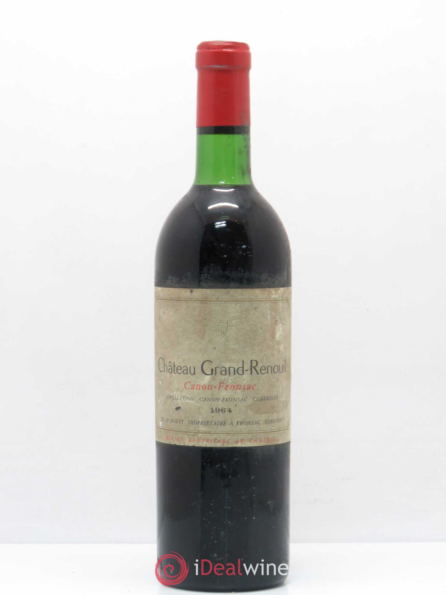 Canon-Fronsac Château Grand Renouil 1964 - Posten von 1 Flasche - 0