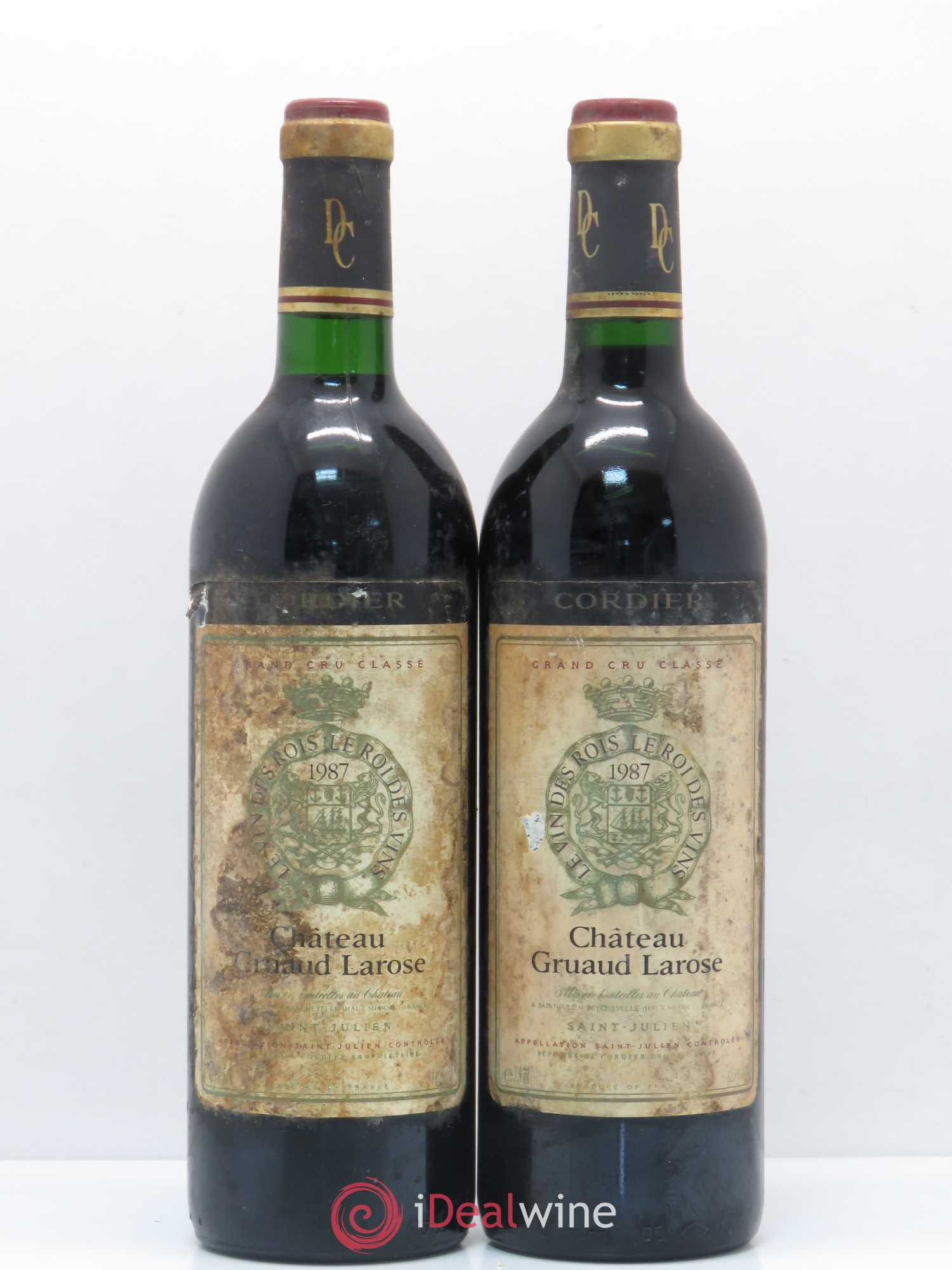 Château Gruaud Larose 2ème Grand Cru Classé 1987 - Lot de 2 bouteilles - 0