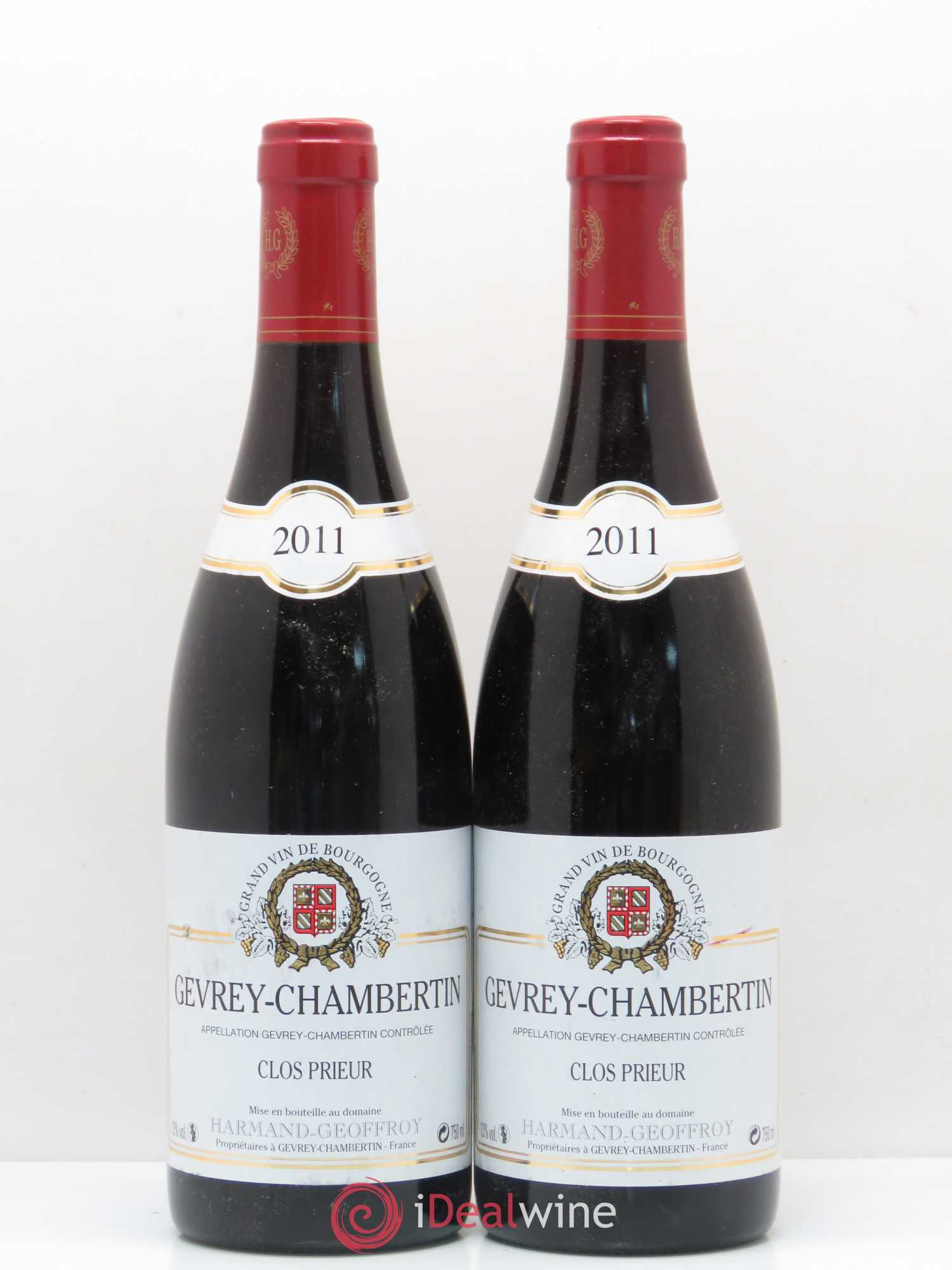 Gevrey-Chambertin Clos Prieur Domaine Harmand-Geoffroy 2011 - Posten von 2 Flaschen - 0