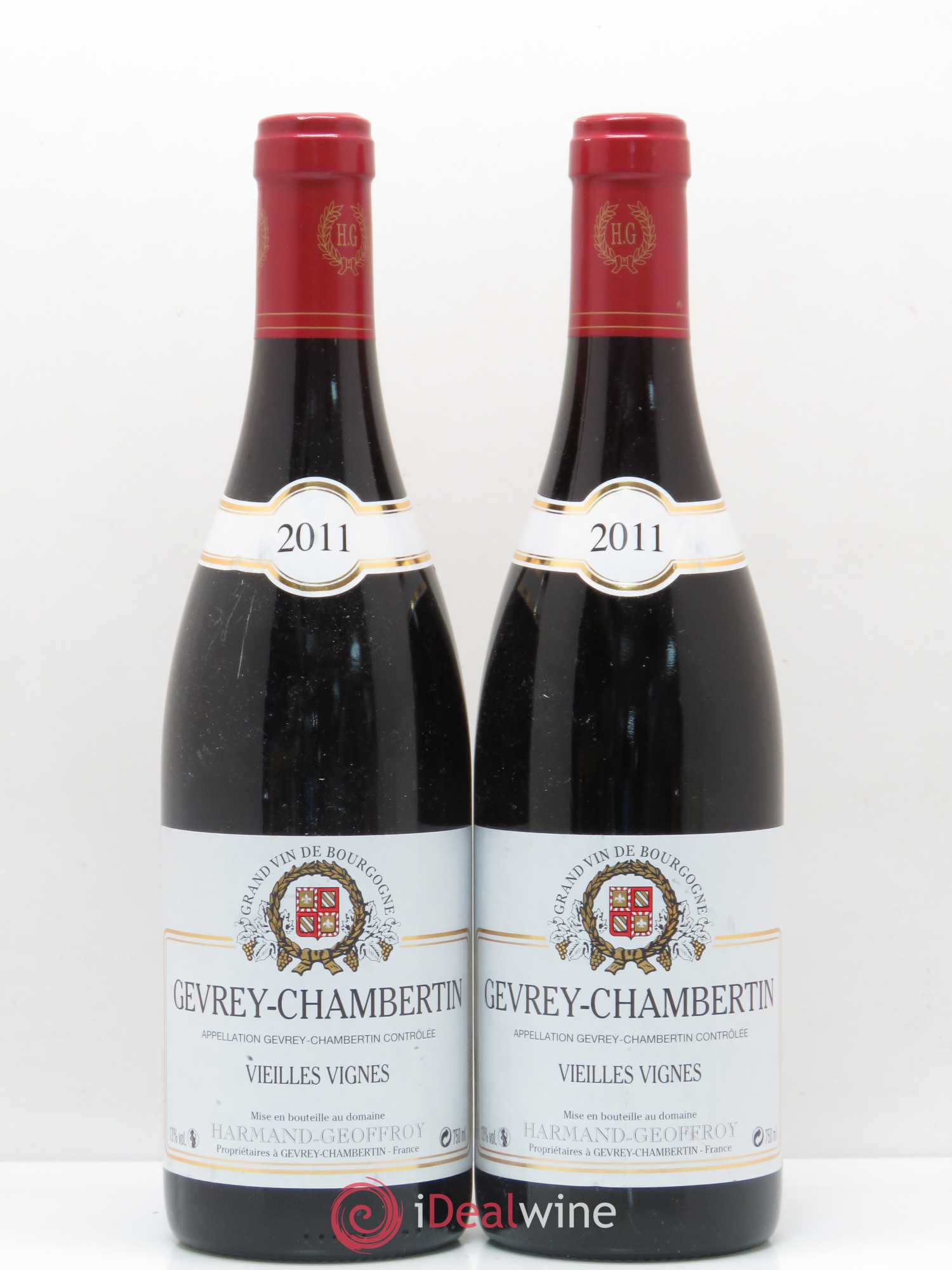 Gevrey-Chambertin Vieilles vignes Harmand-Geoffroy (Domaine) 2011 - Lot de 2 bouteilles - 0