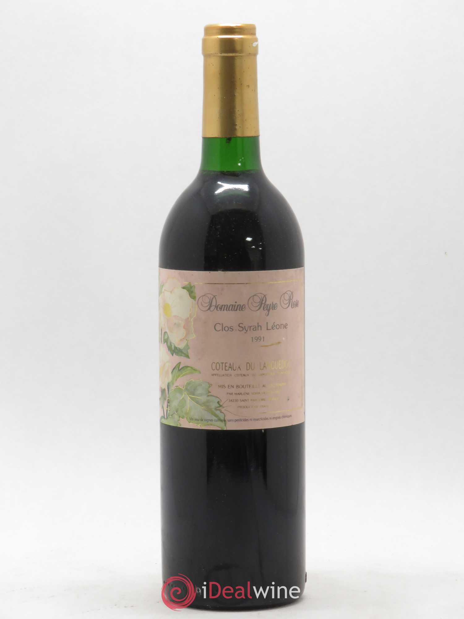 Coteaux du Languedoc Domaine Peyre Rose Belle Léone (anciennement Syrah Léone) Marlène Soria 1991 - Lot de 1 bouteille - 0