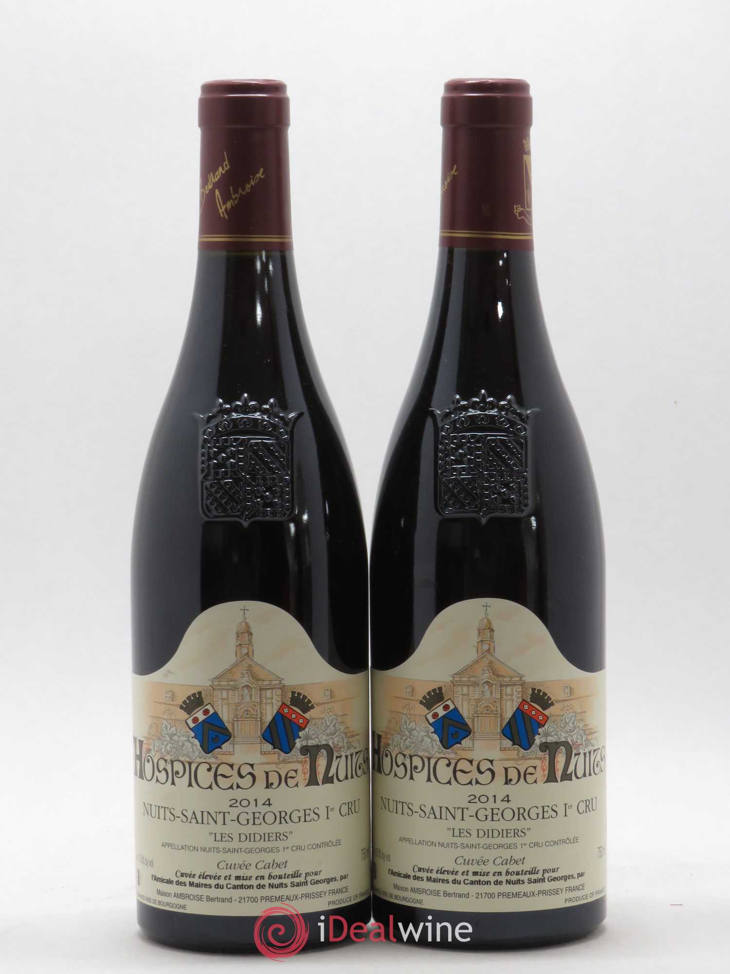 Nuits-Saint-Georges 1er Cru Les Didiers Hospices de Nuits Cuvée Cabet Bertrand Ambroise 2014 - Posten von 2 Flaschen - 0