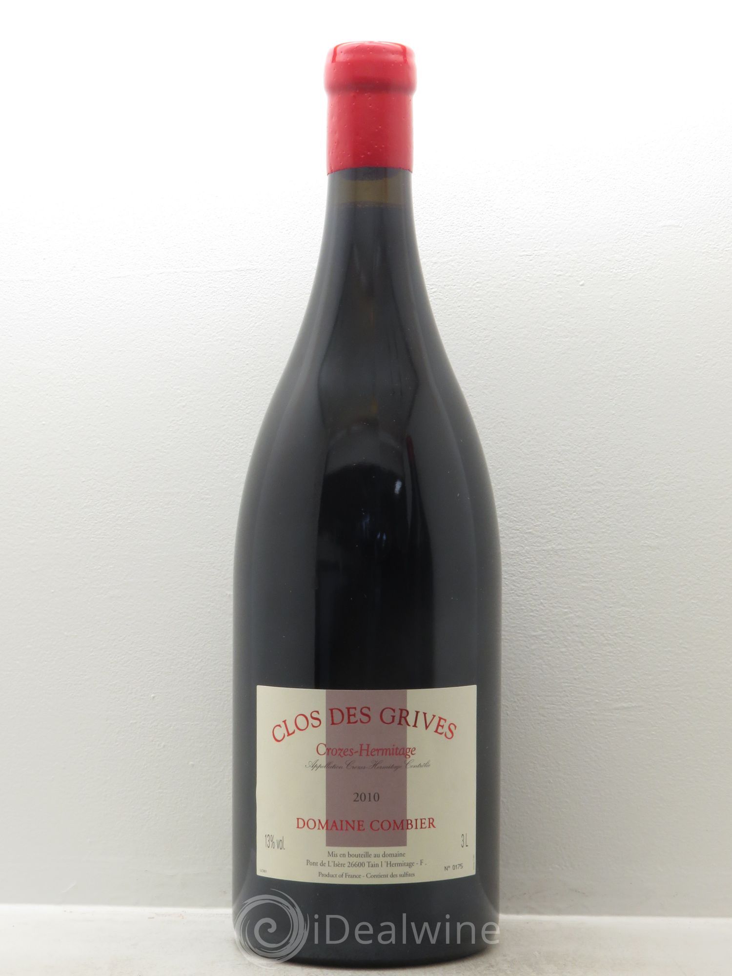 Crozes-Hermitage Clos des Grives Combier 2010 - Lot de 1 jeroboam - 0