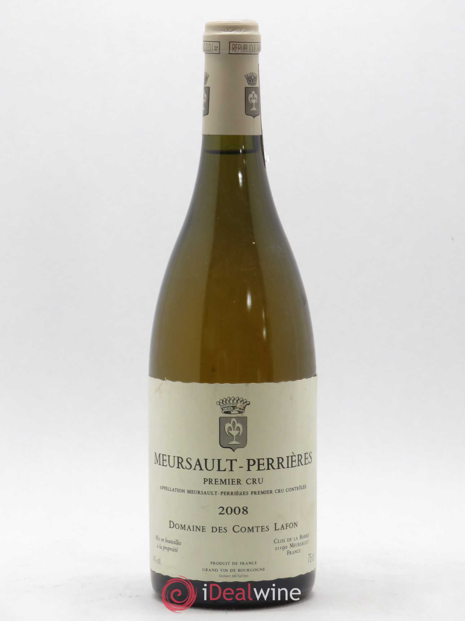 Meursault 1er Cru Perrières Comtes Lafon (Domaine des) 2008 - Lot de 1 bouteille - 0