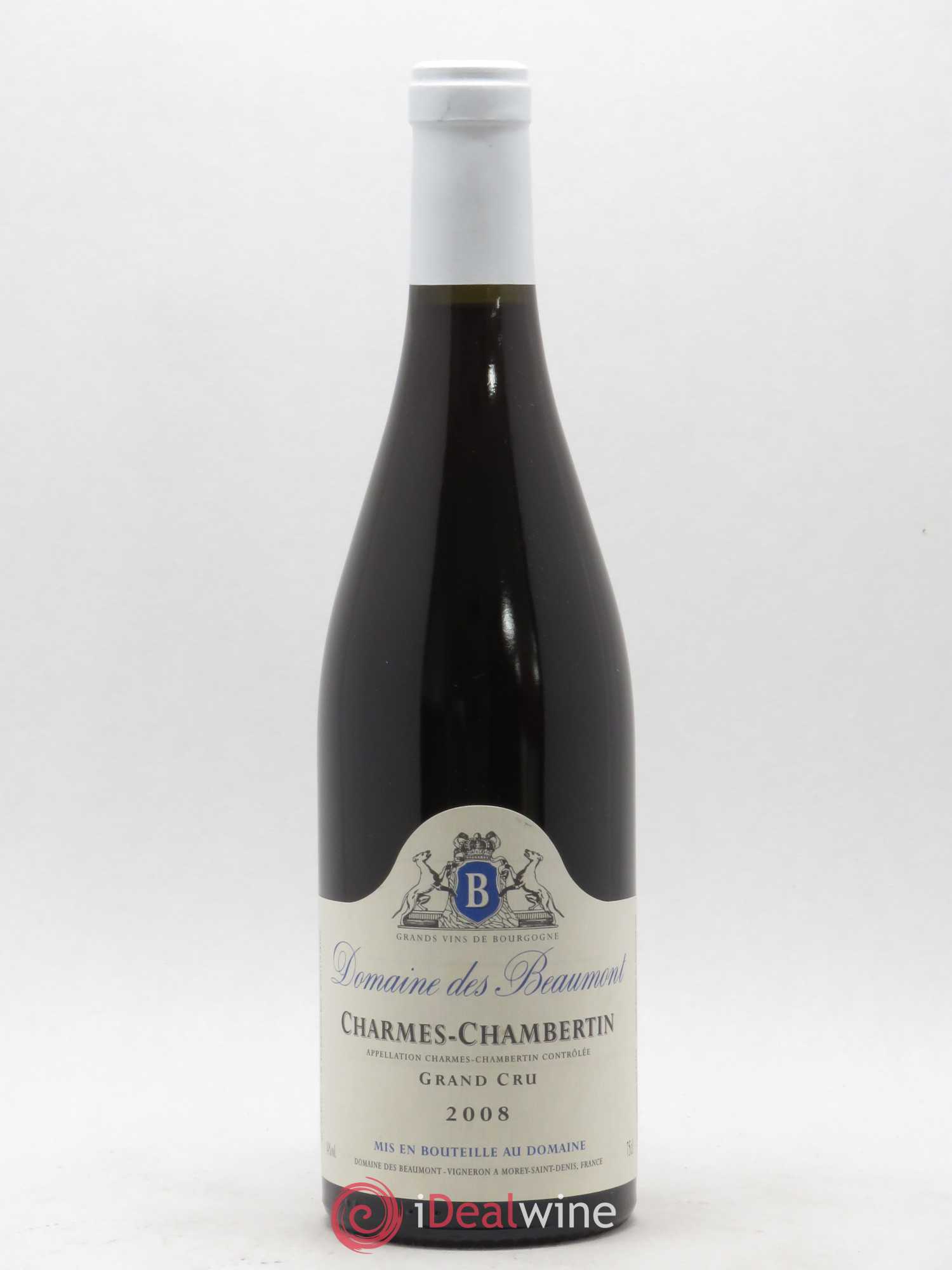 Charmes-Chambertin Grand Cru Domaine des Beaumont 2008 - Lot de 1 bouteille - 0