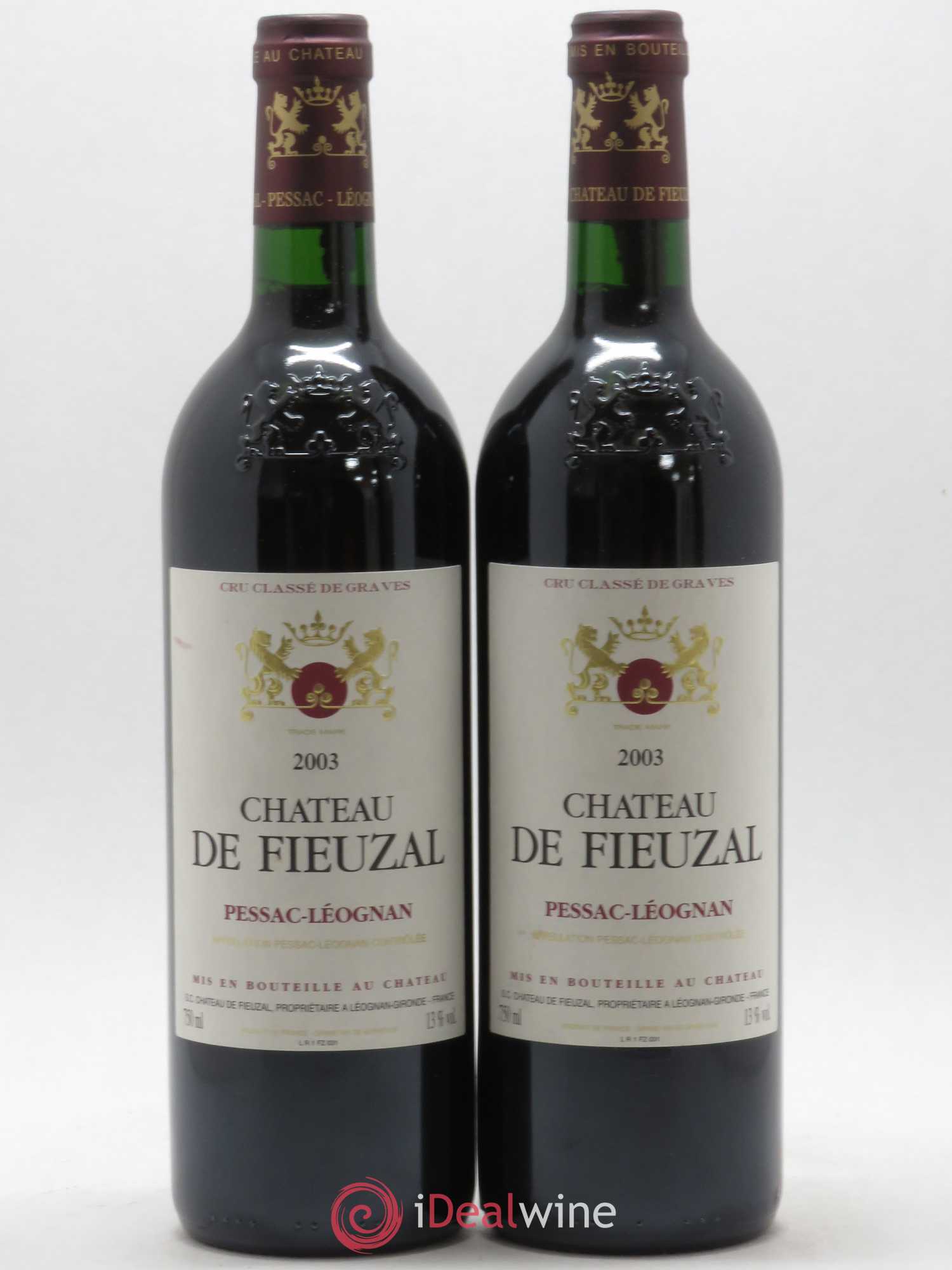 Château de Fieuzal Cru Classé de Graves 2003 - Lot de 2 bouteilles - 0