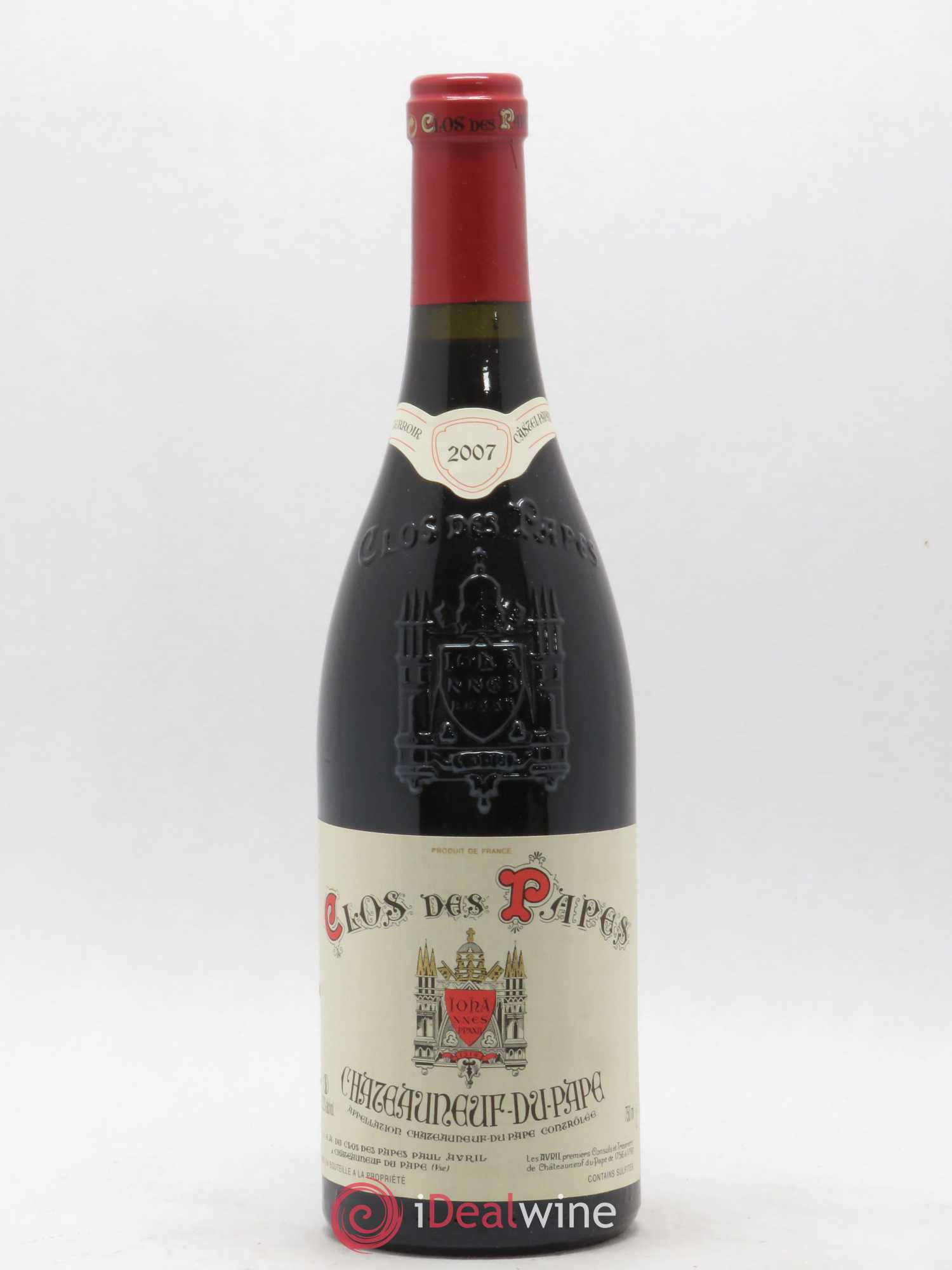 Châteauneuf-du-Pape Clos des Papes - Paul Avril 2007 - Lot de 1 bouteille - 0