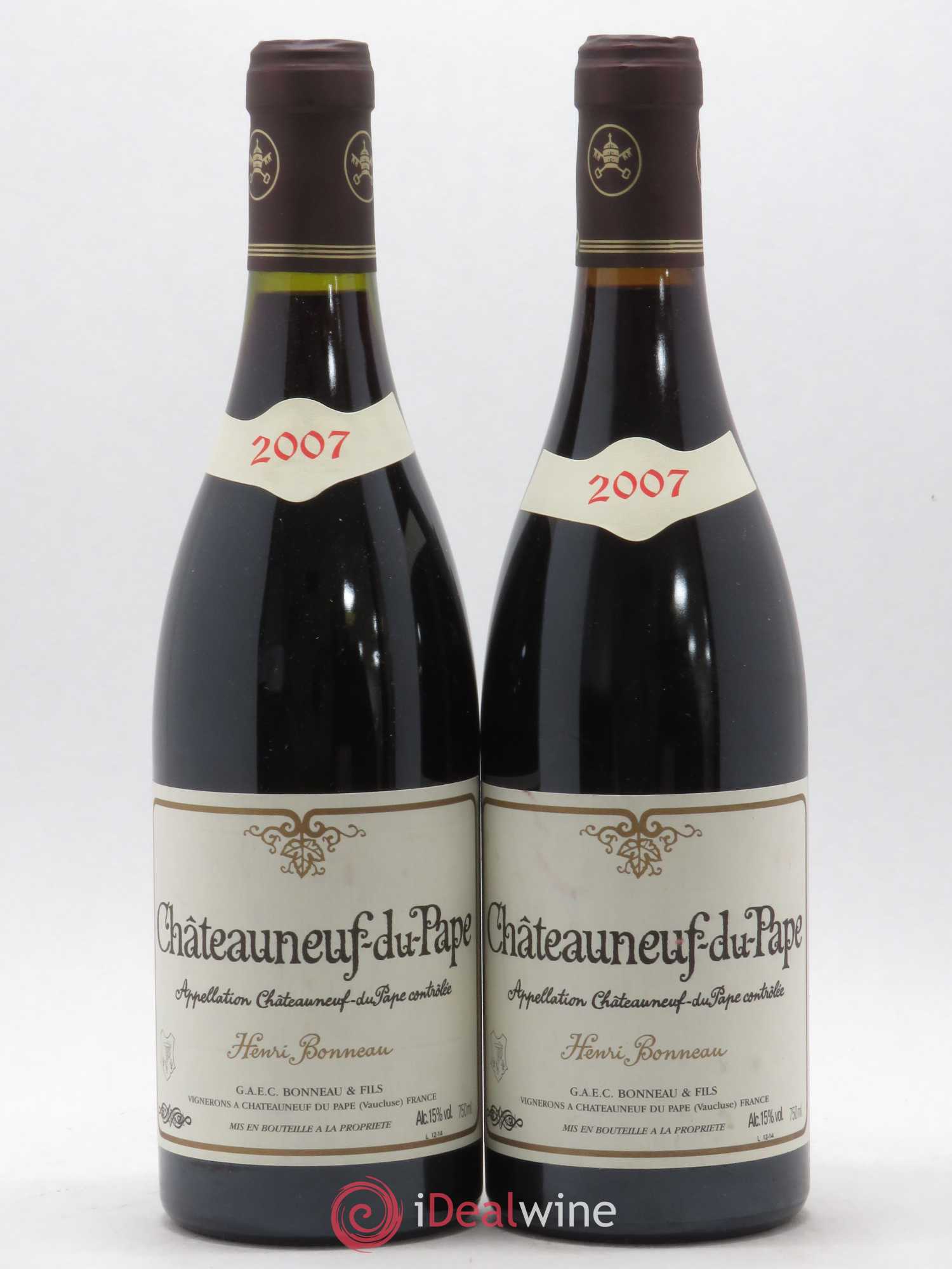 Châteauneuf-du-Pape Henri Bonneau Henri Bonneau & Fils 2007 - Lot de 2 bouteilles - 0