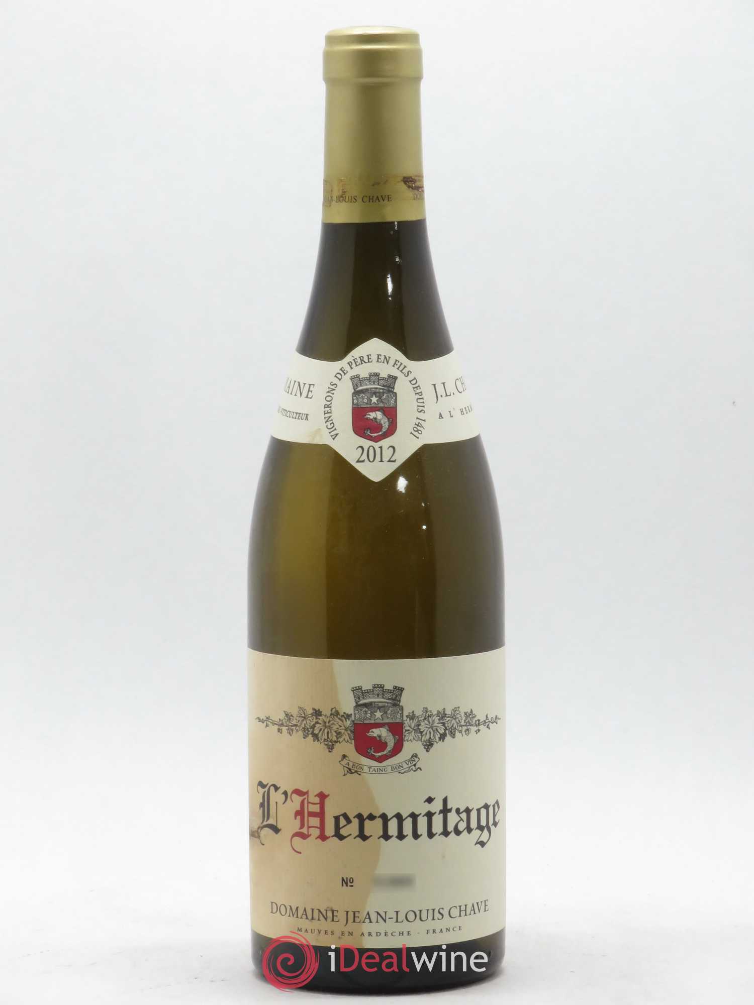 Hermitage Jean-Louis Chave 2012 - Lot de 1 bouteille - 0