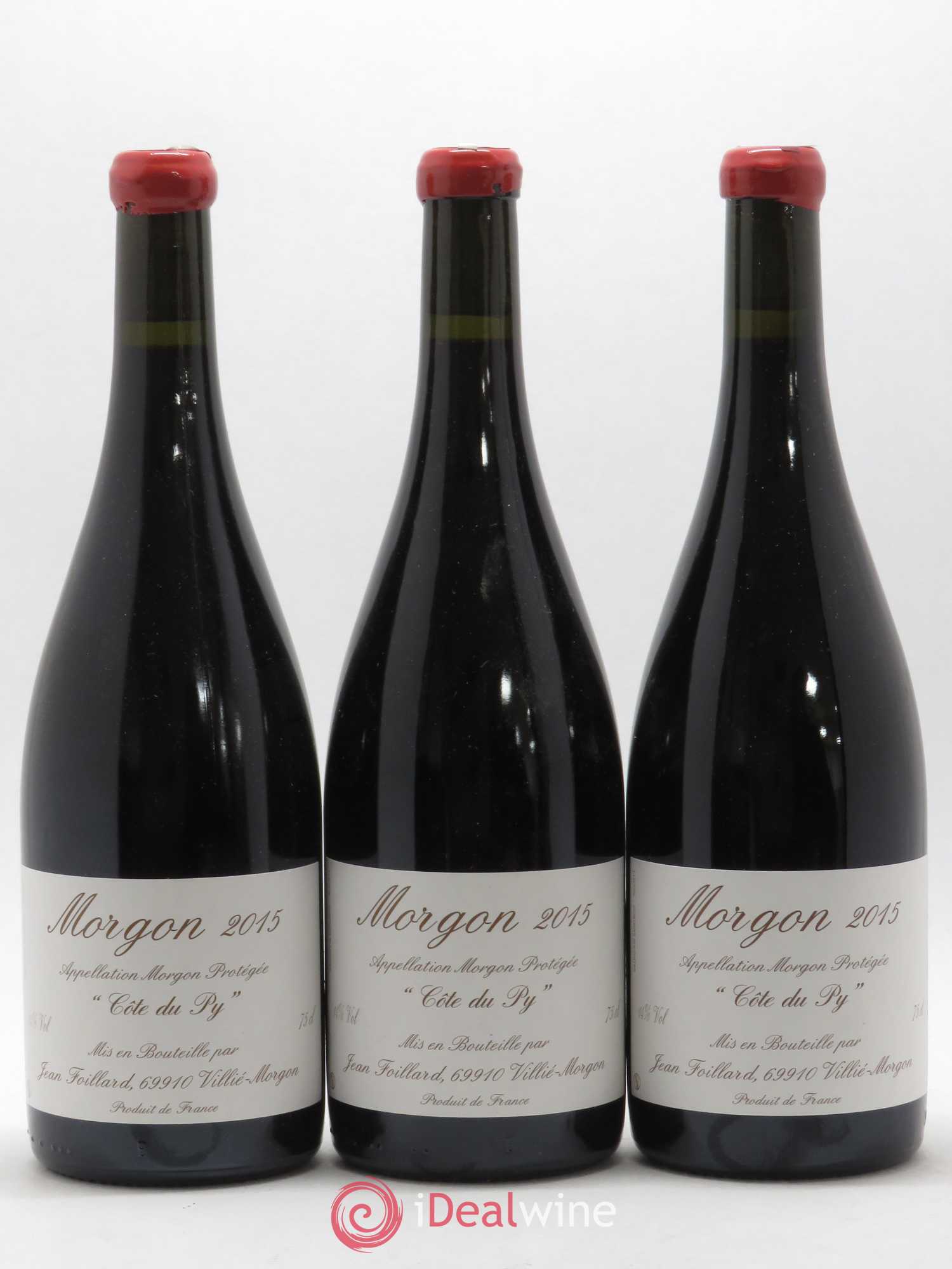 Morgon Côte du Py Jean Foillard 2015 - Lot de 3 bouteilles - 0